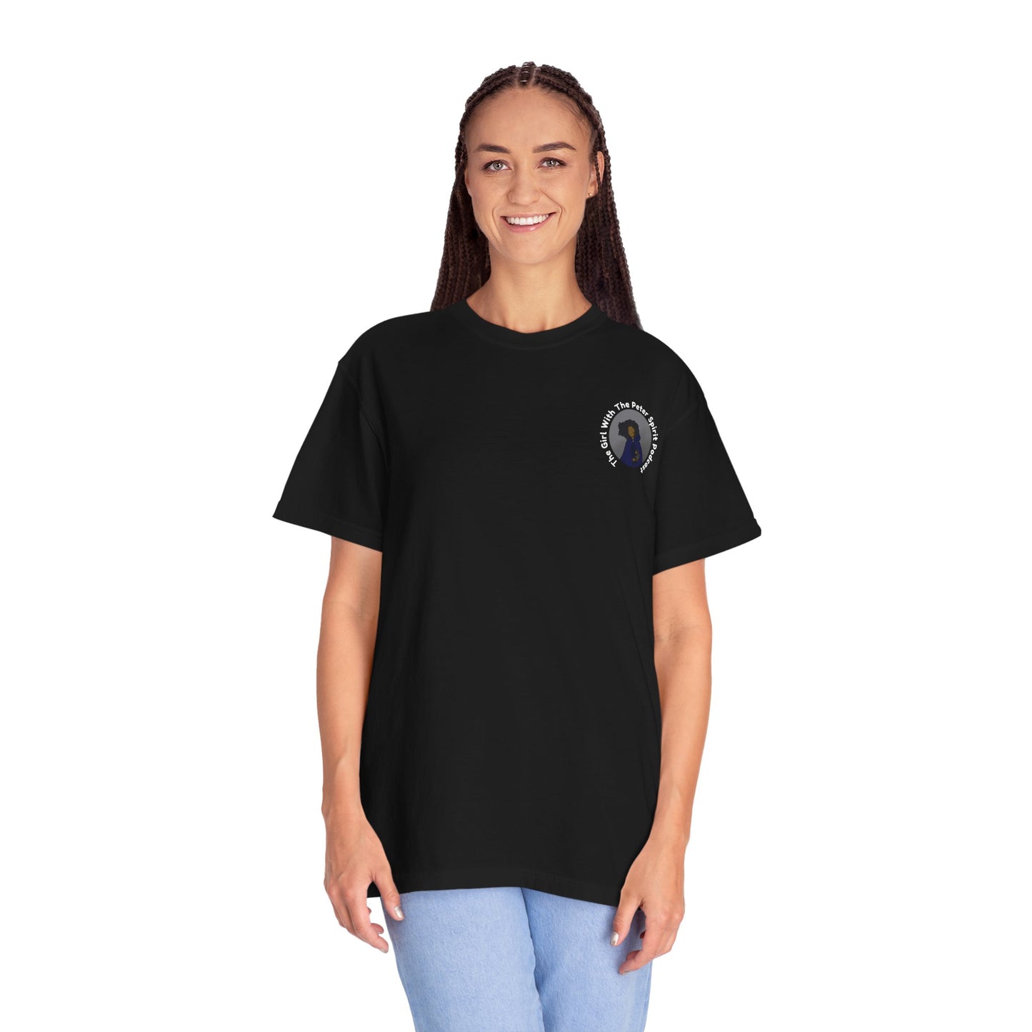 The Girl With The Peter Spirit Podcast T-Shirt