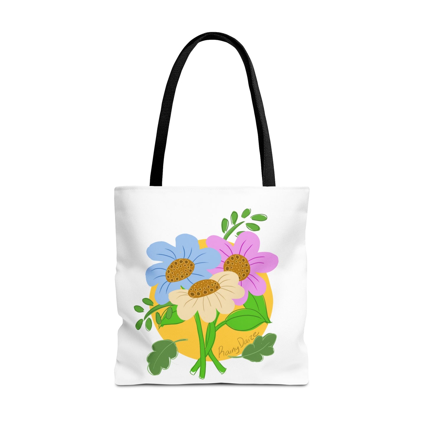 Floral Artwork Tote Bag