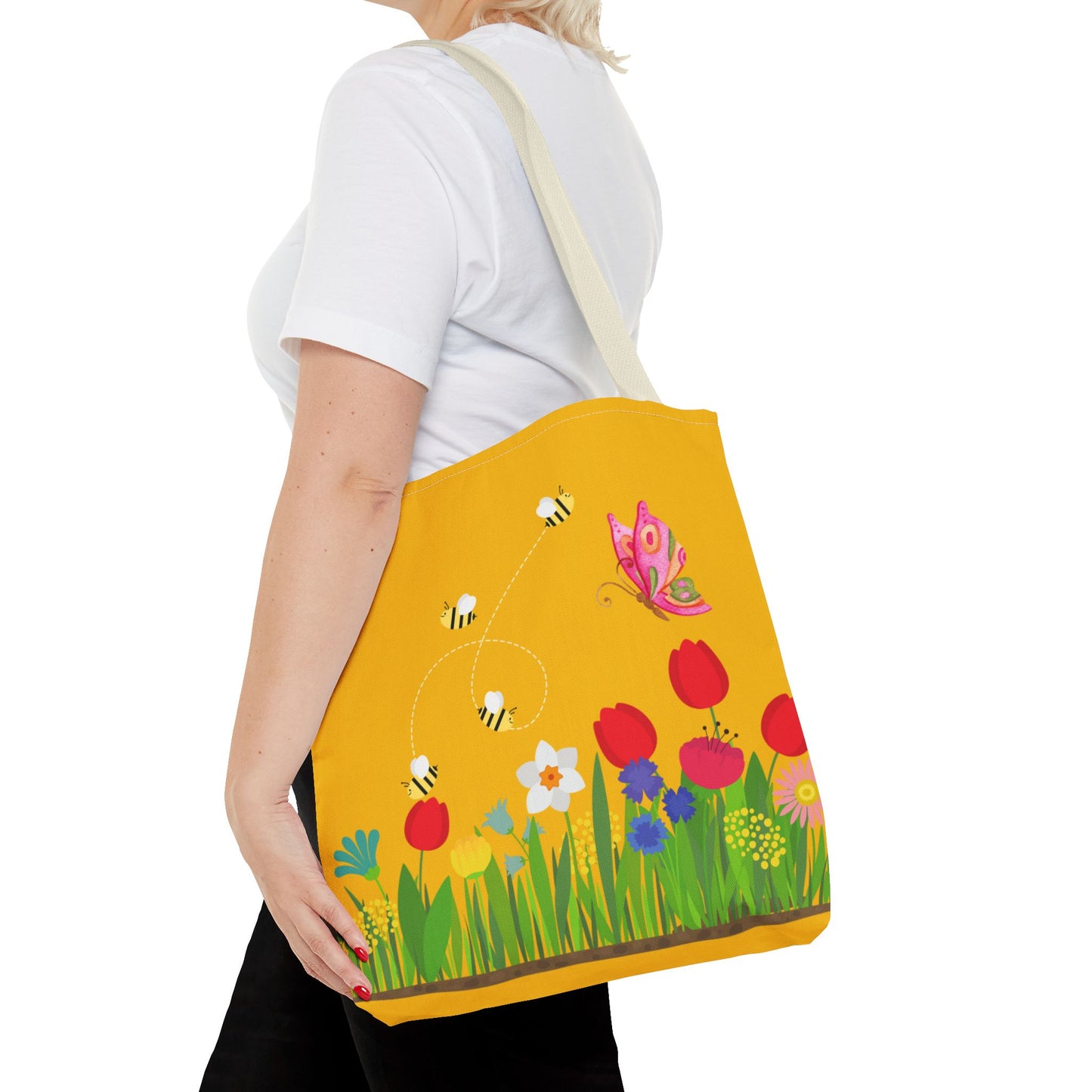 Artsy Floral Tote Bag