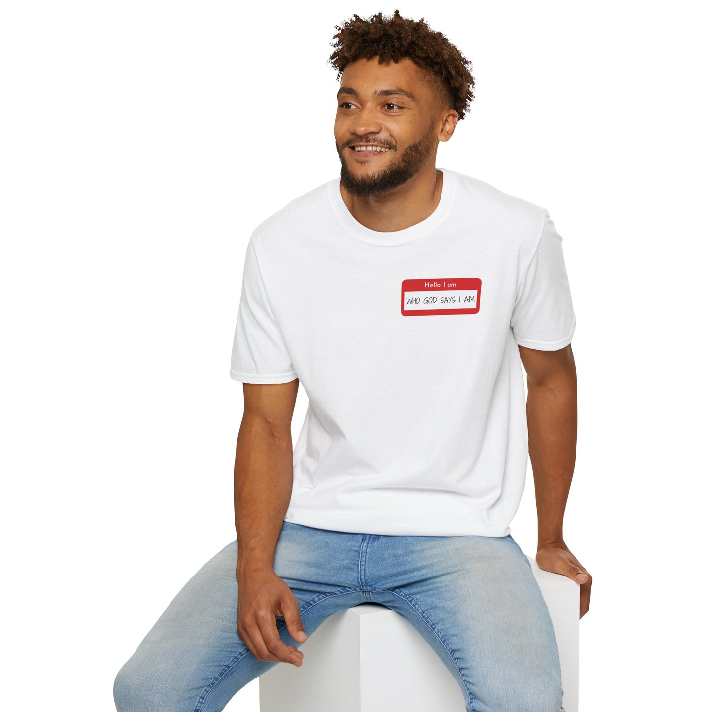 Men's Personalized Icebreaker T-Shirt - Who God Says I Am