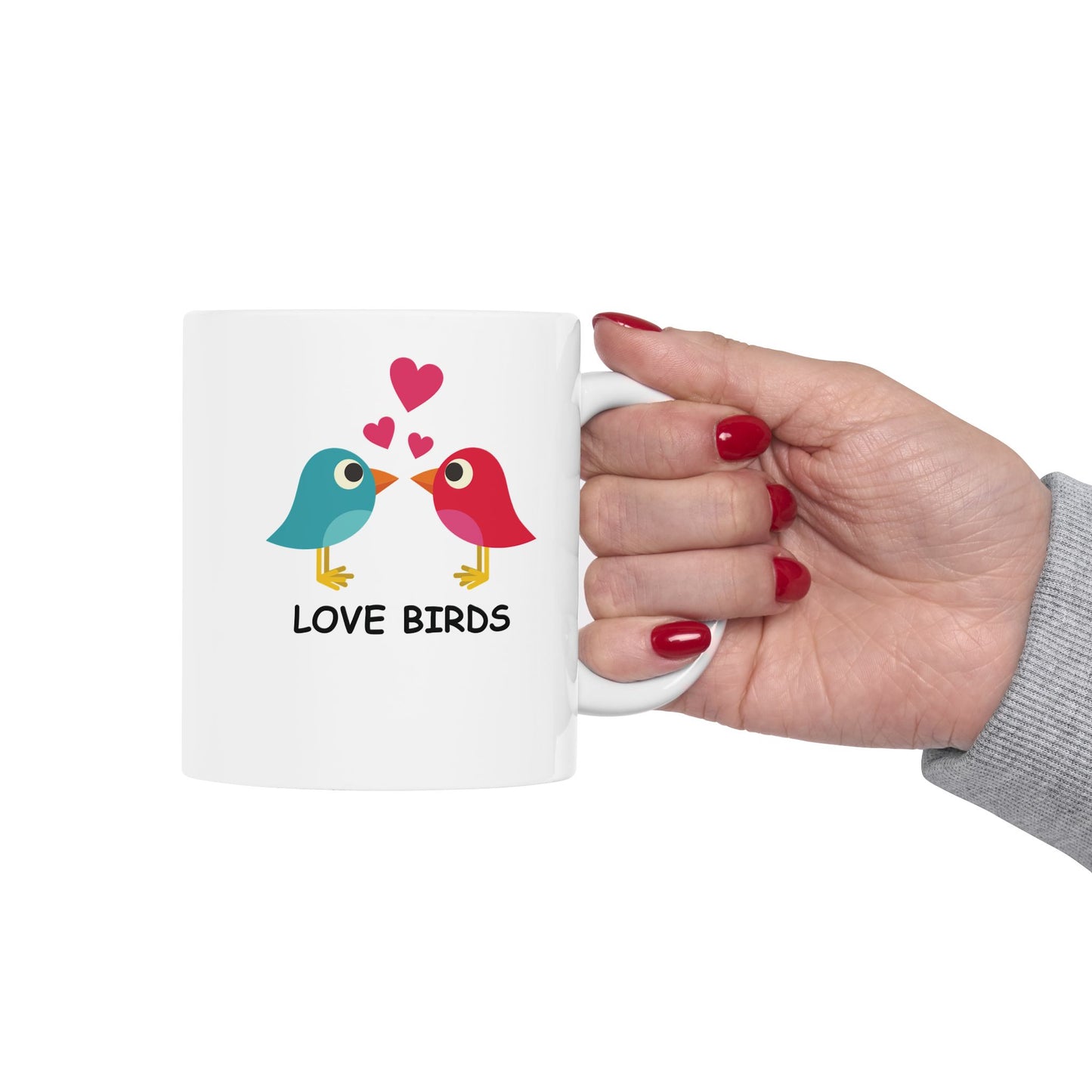 Whimsical Bird Ceramic Mug - 11oz, 15oz