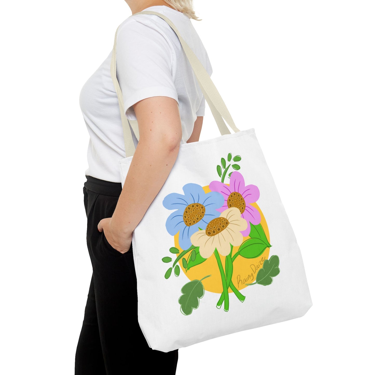 Floral Artwork Tote Bag