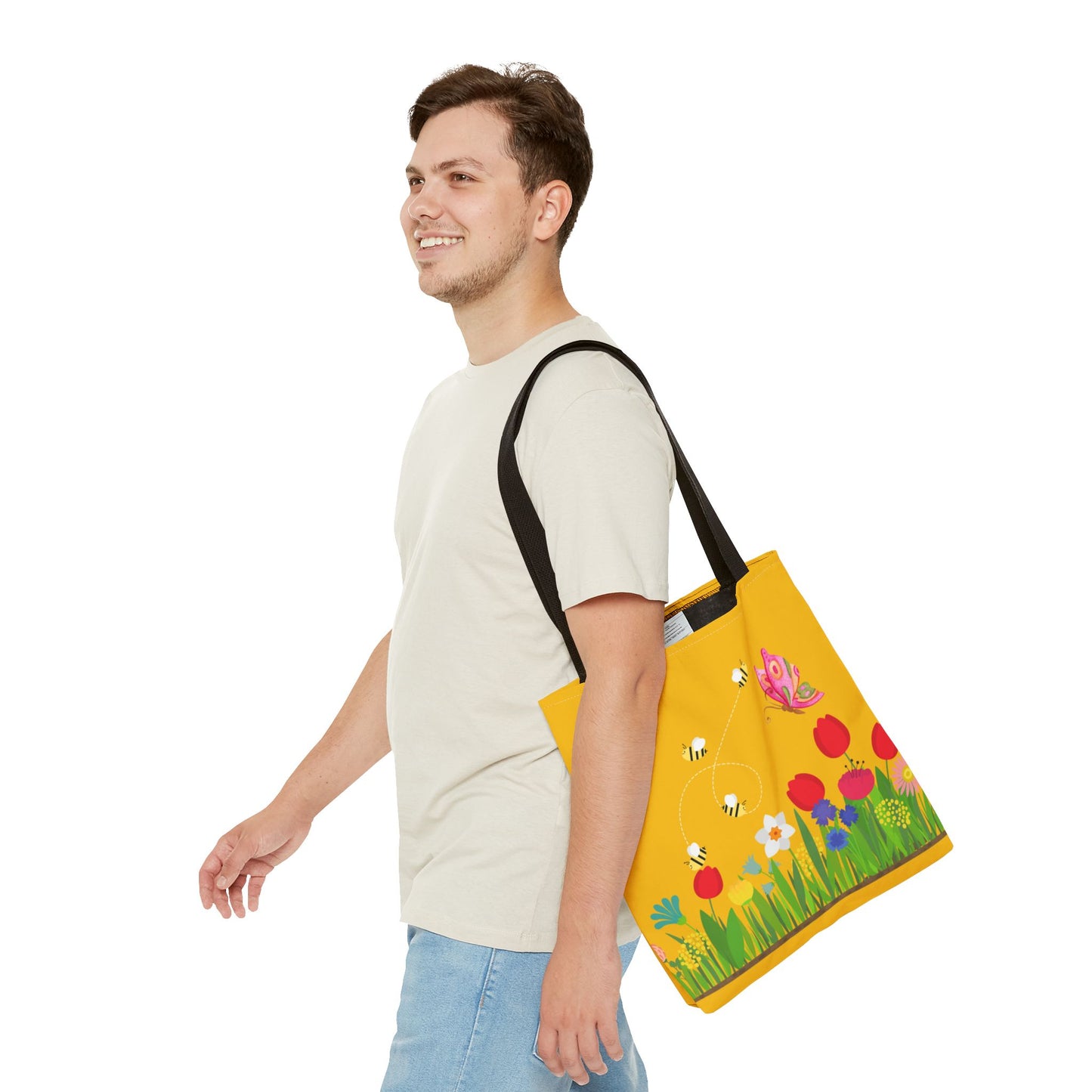Artsy Floral Tote Bag