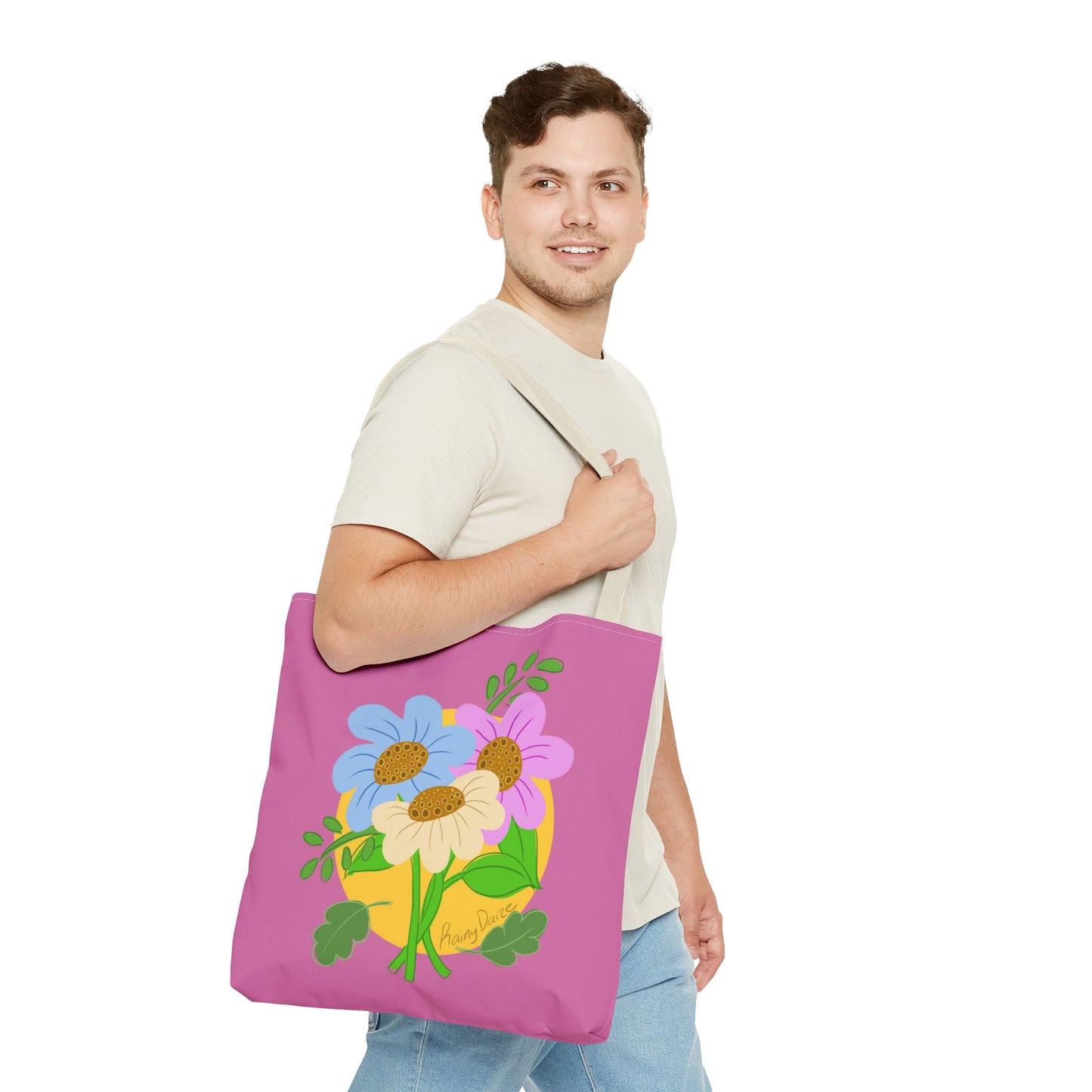 Artsy Floral Tote Bag