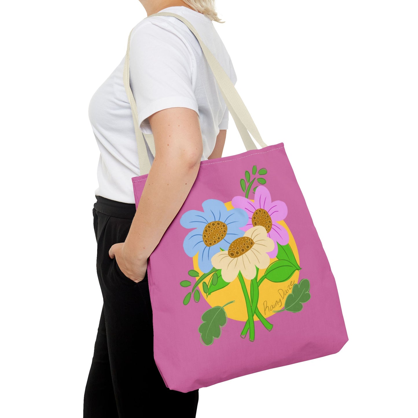 Artsy Floral Tote Bag