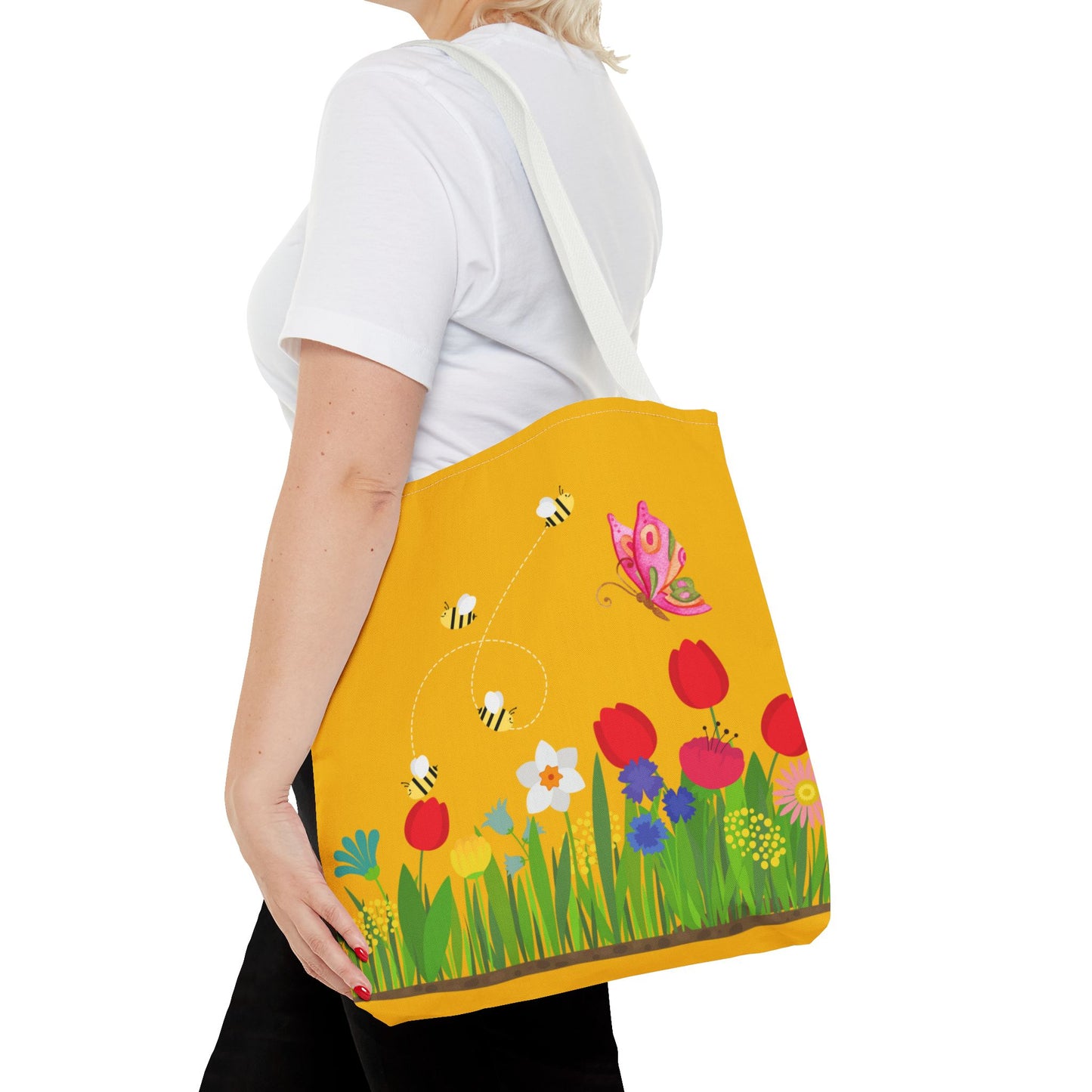 Artsy Floral Tote Bag