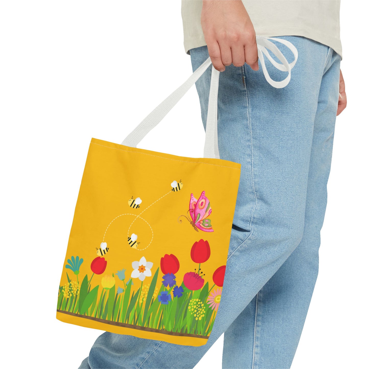 Artsy Floral Tote Bag