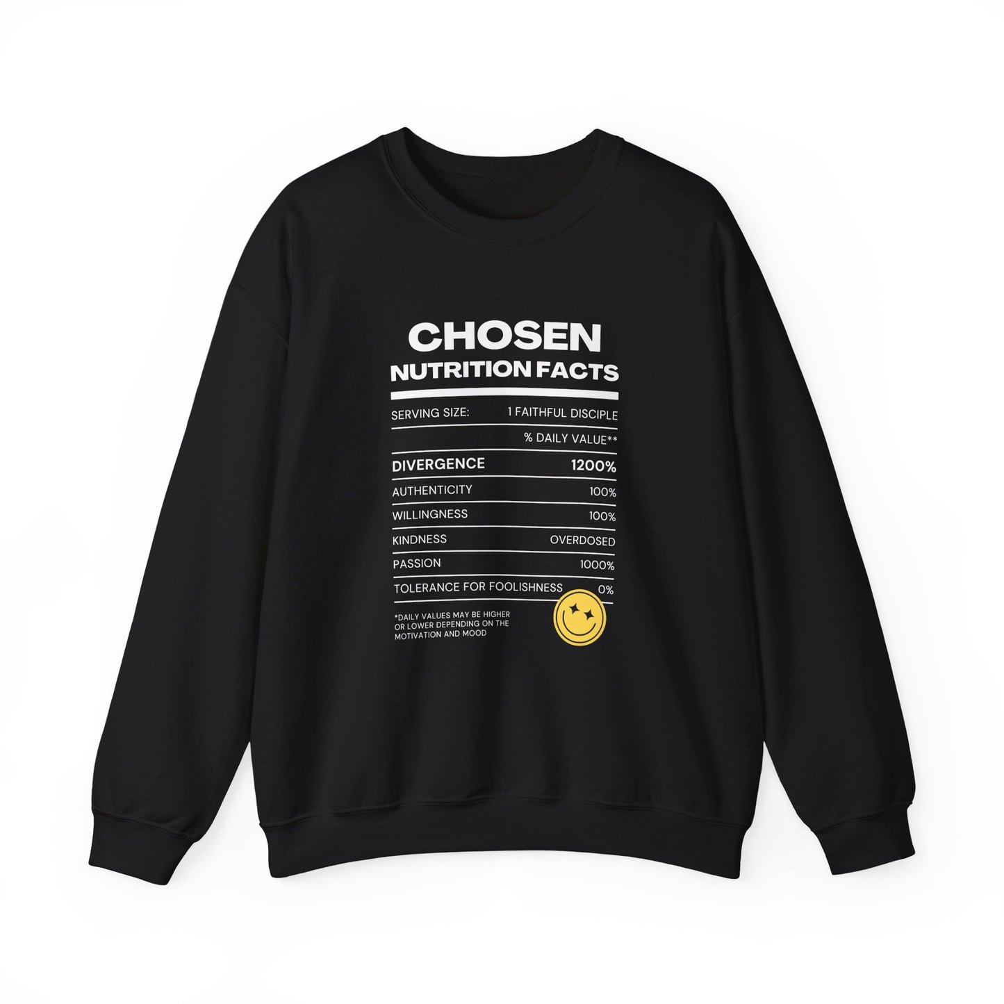 Smiley Face Crewneck Sweatshirt For Him