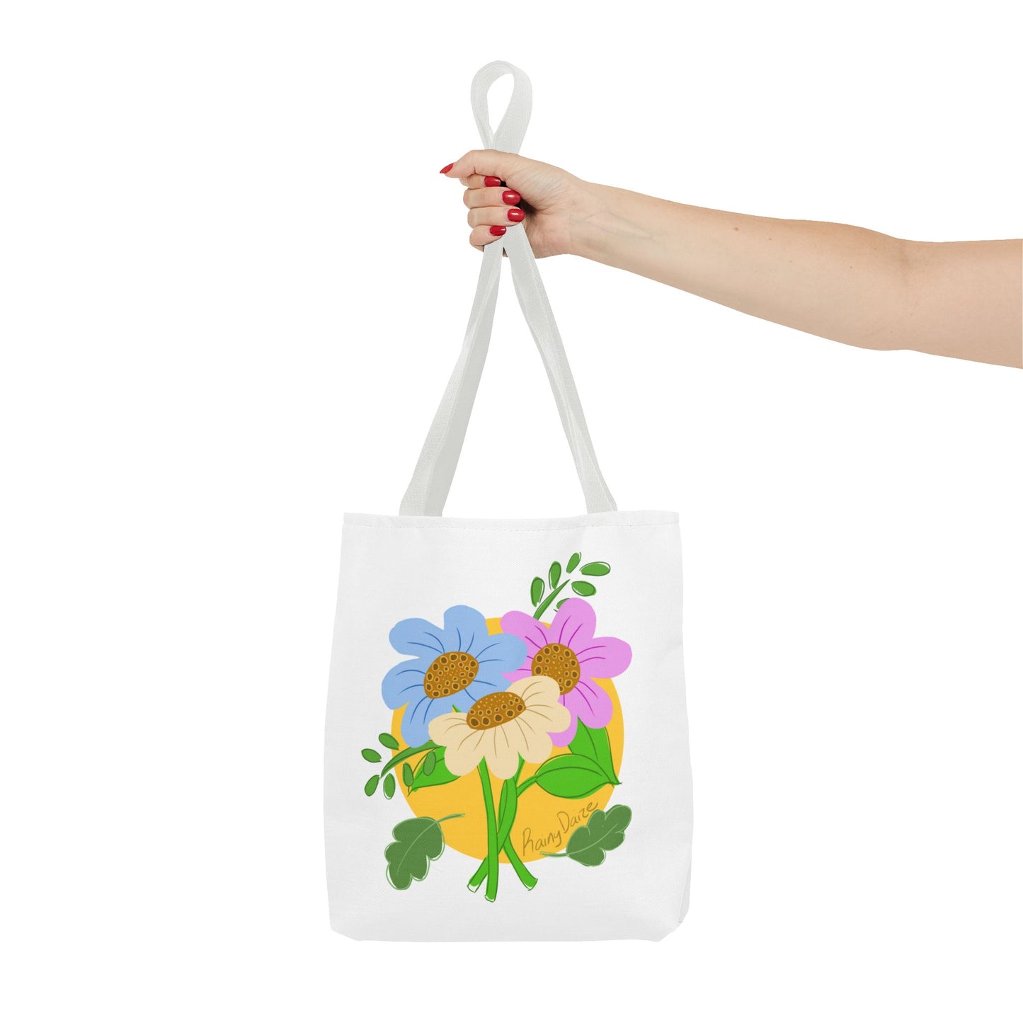 Floral Artwork Tote Bag