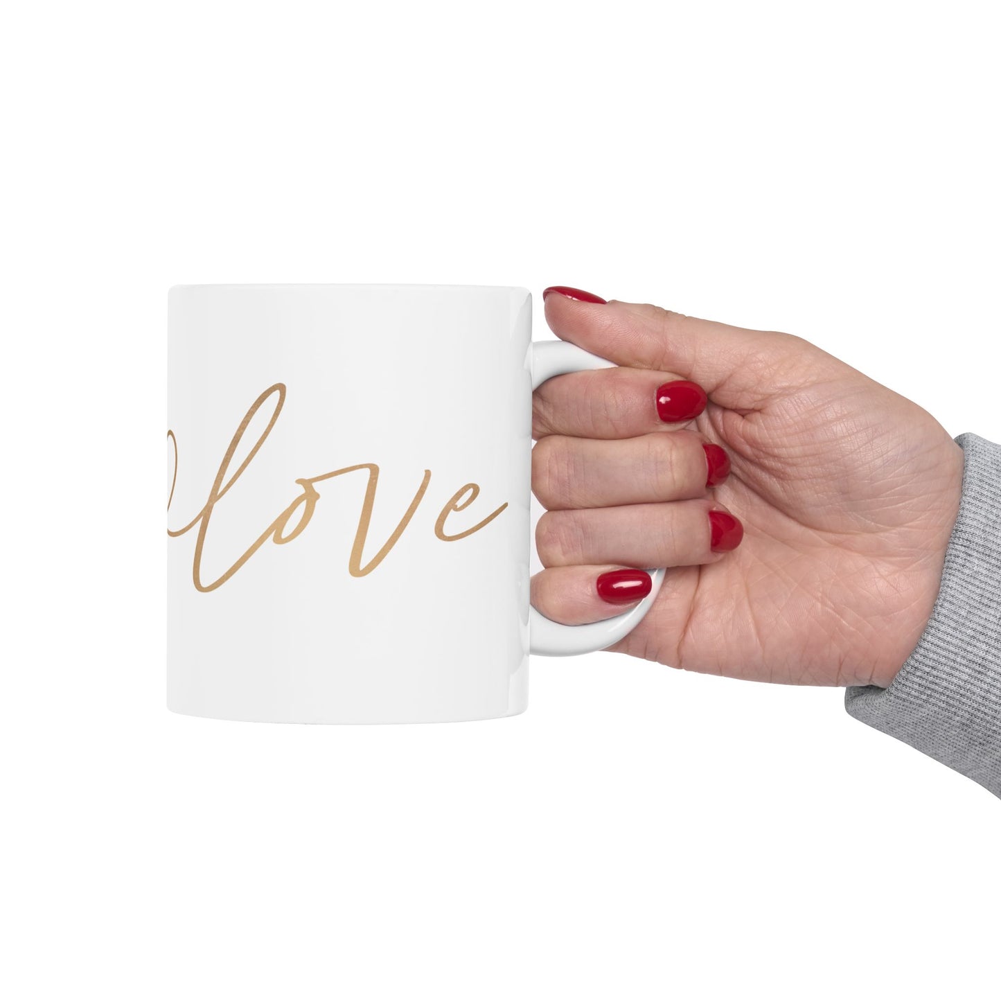 Elegant Love Ceramic Mug - 11oz, 15oz