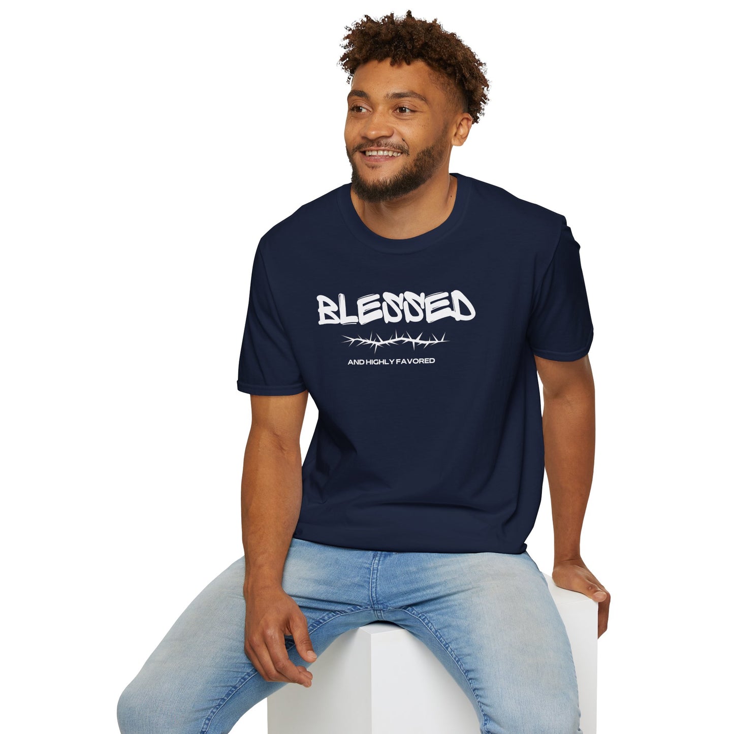 Blessed Men's Softstyle T-Shirt - Inspirational Graphic Tee for Everyday Wear