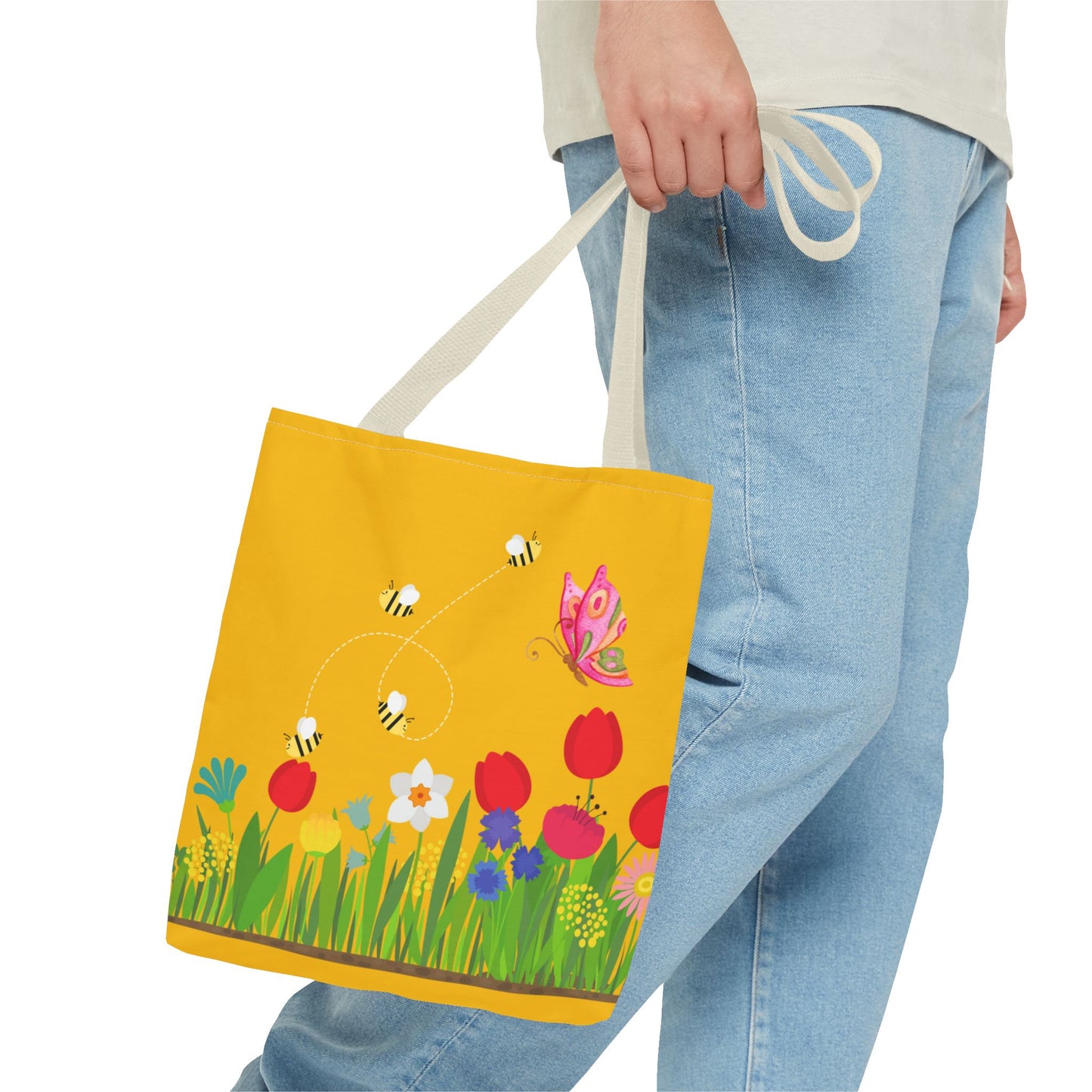 Artsy Floral Tote Bag