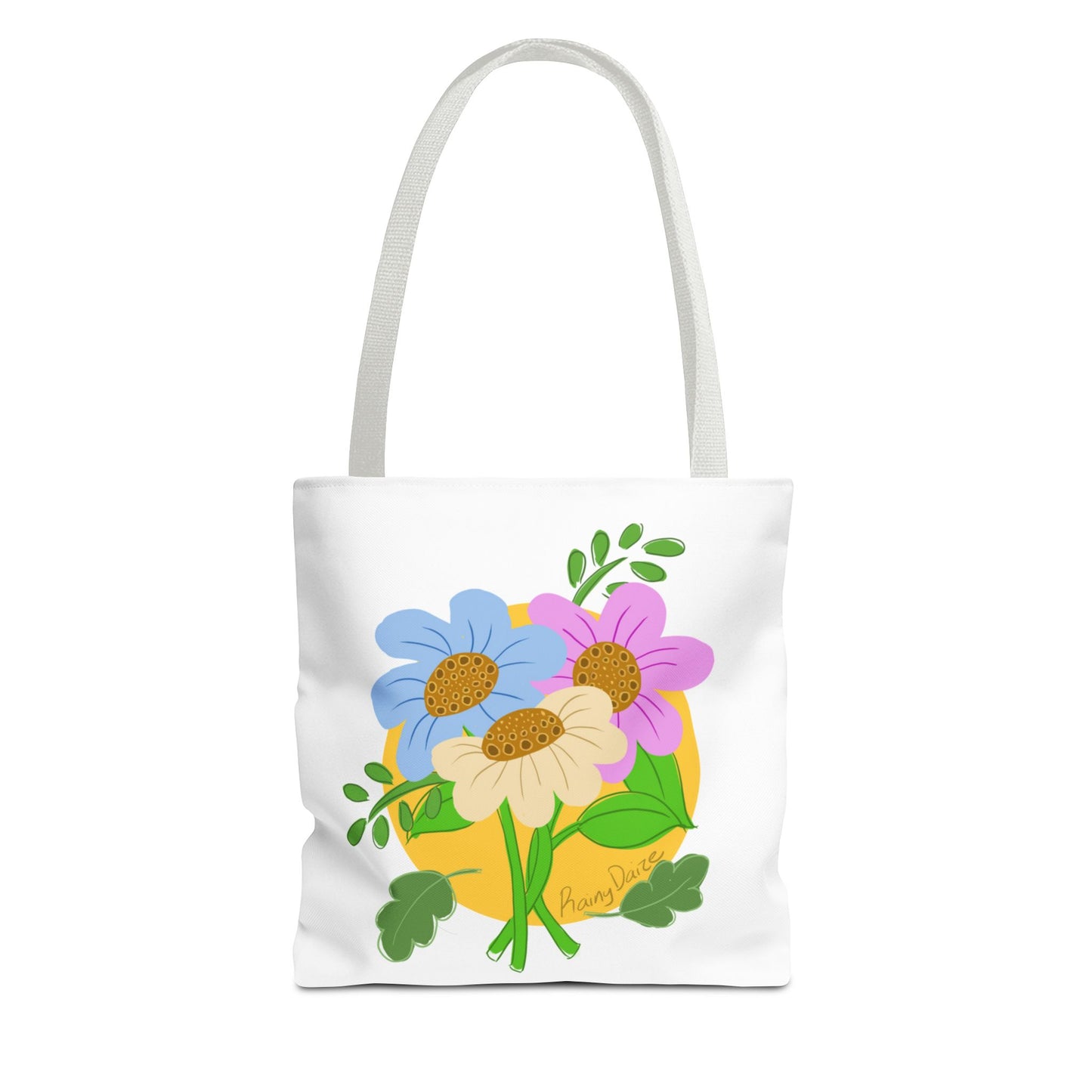 Floral Artwork Tote Bag
