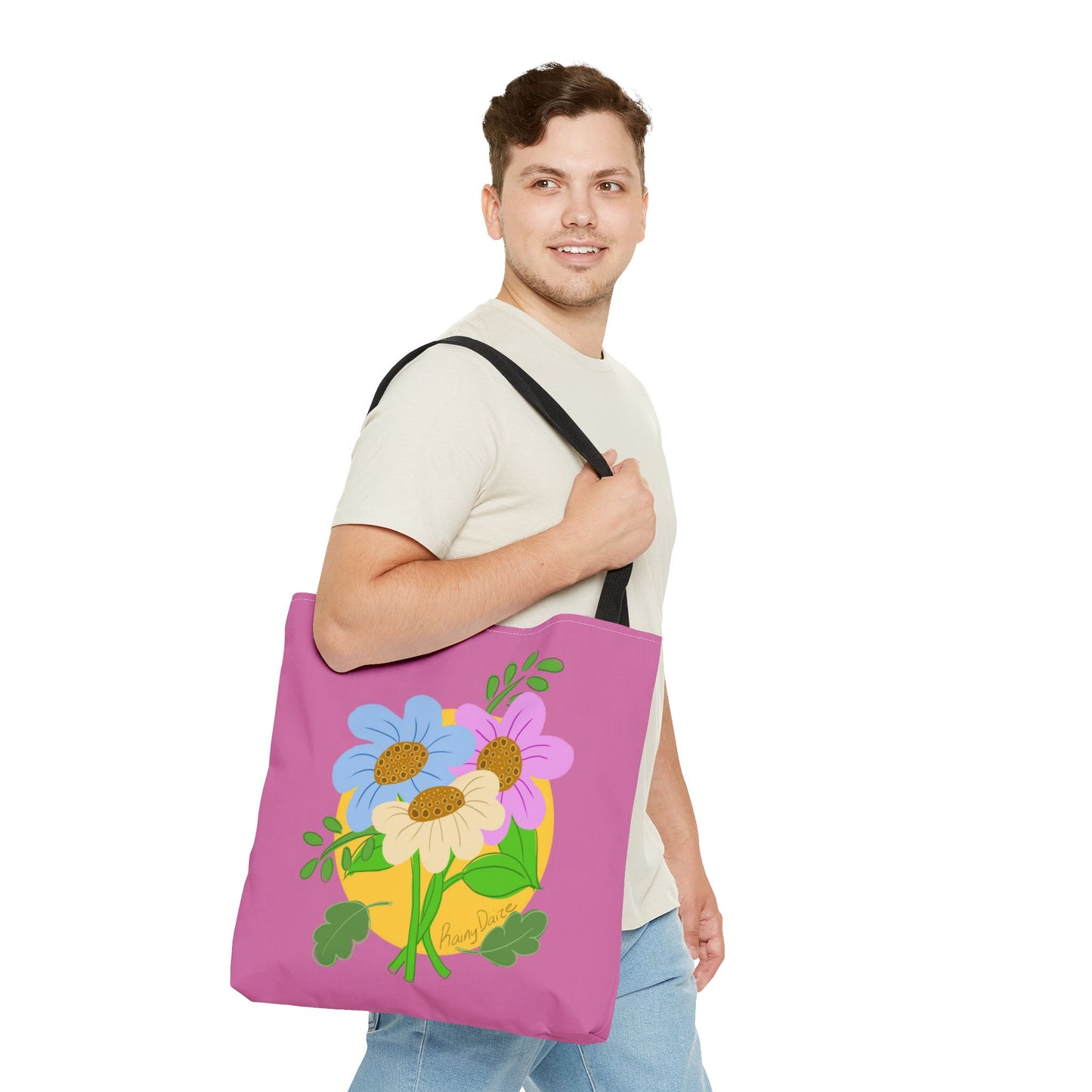 Artsy Floral Tote Bag