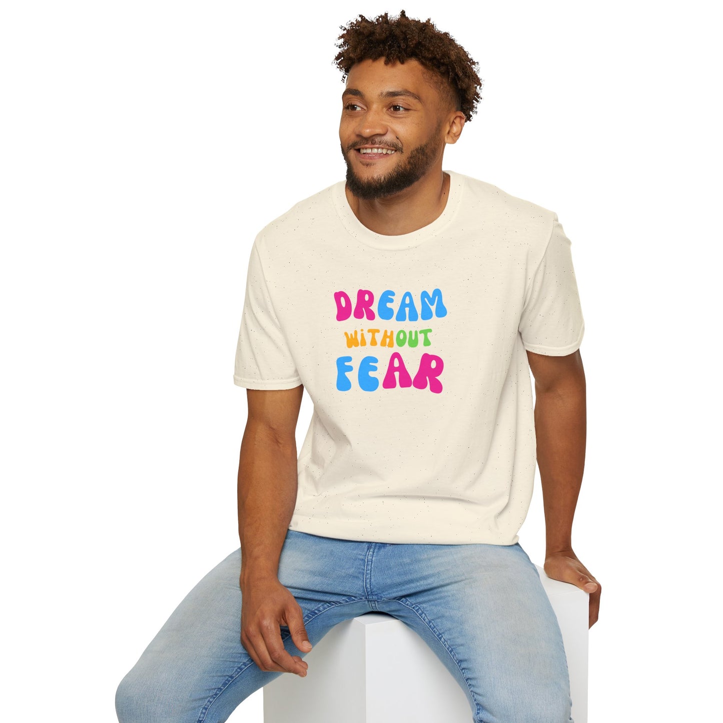 Men's Bold Print Inspirational Comfy T-Shirt