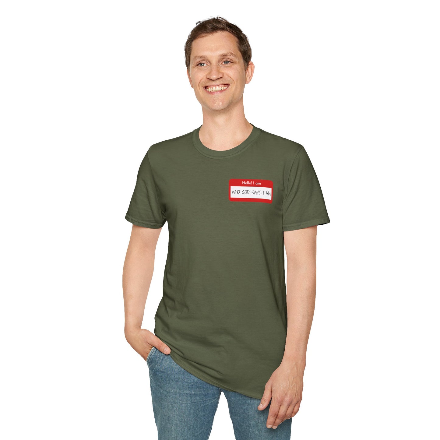 Men's Personalized Icebreaker T-Shirt - Who God Says I Am