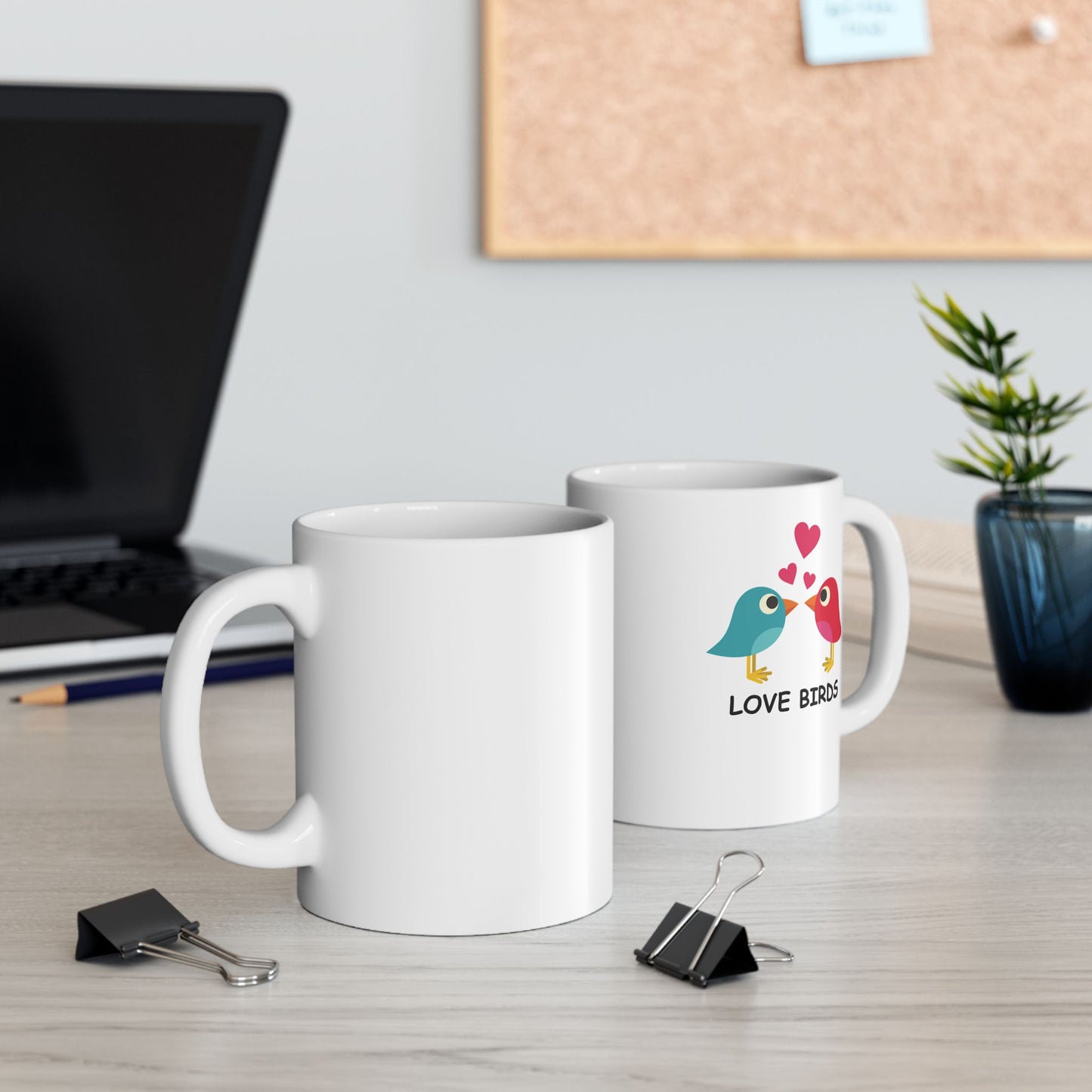 Whimsical Bird Ceramic Mug - 11oz, 15oz