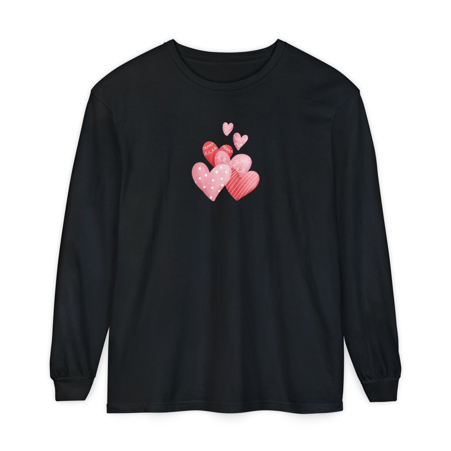 Women's Hearts Long Sleeve Pyjama Top