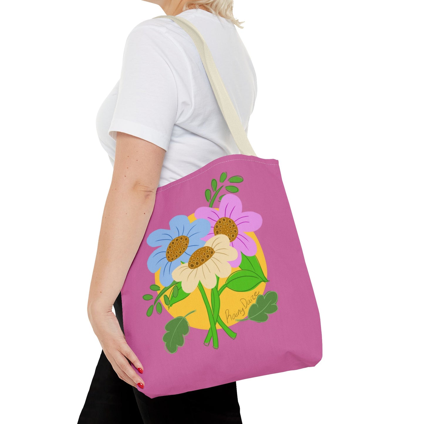 Artsy Floral Tote Bag