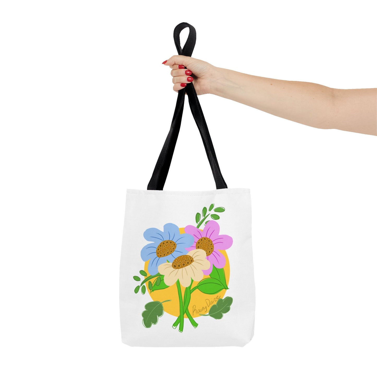 Floral Artwork Tote Bag
