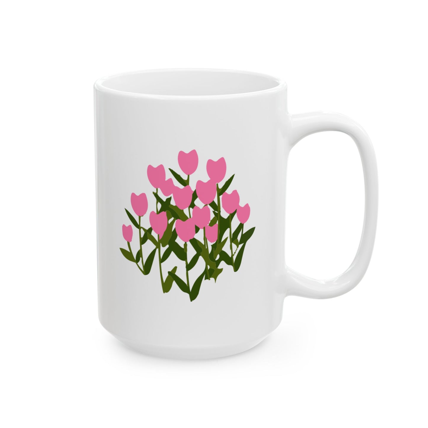 Charming Floral Ceramic Mug - 11oz, 15oz
