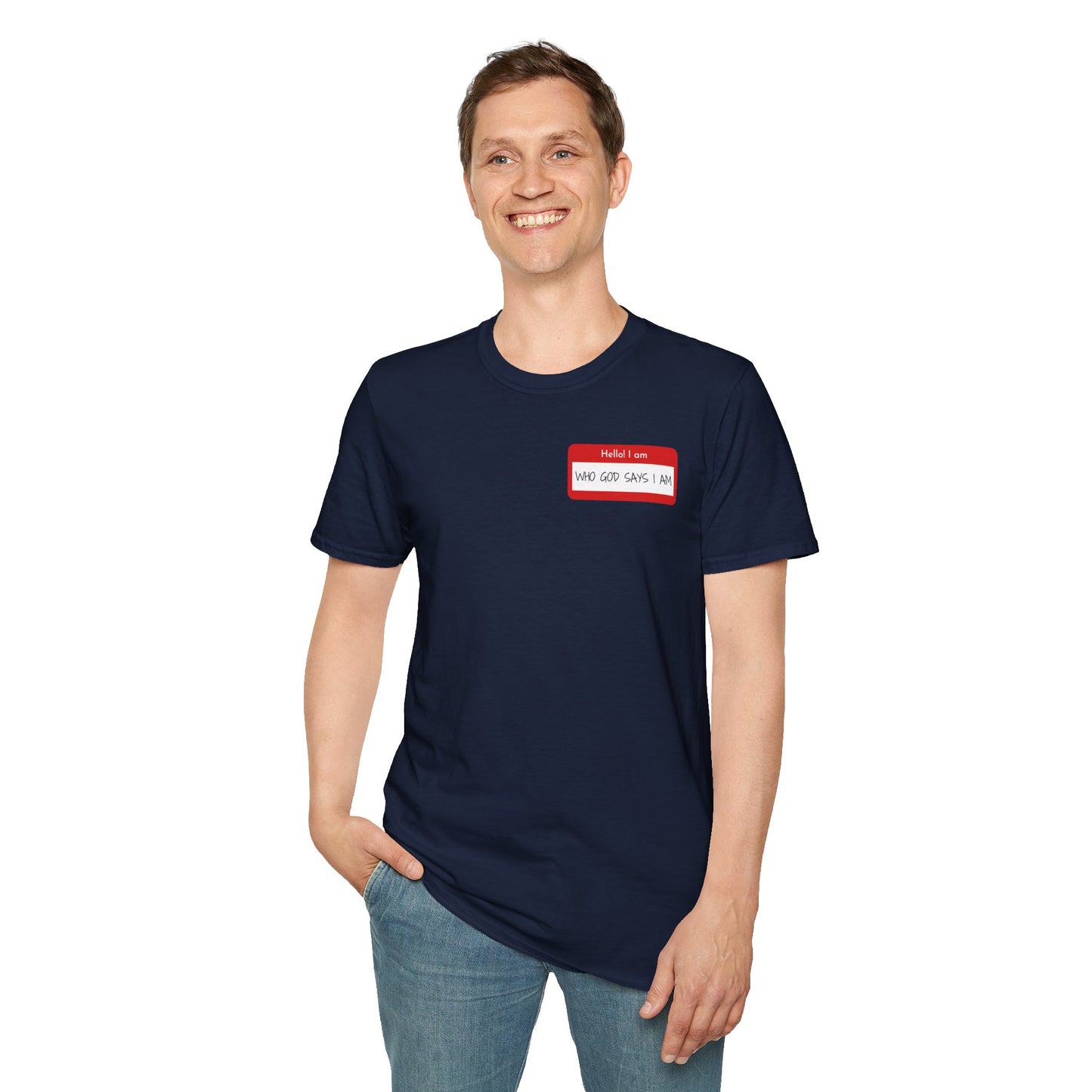 Men's Personalized Icebreaker T-Shirt - Who God Says I Am