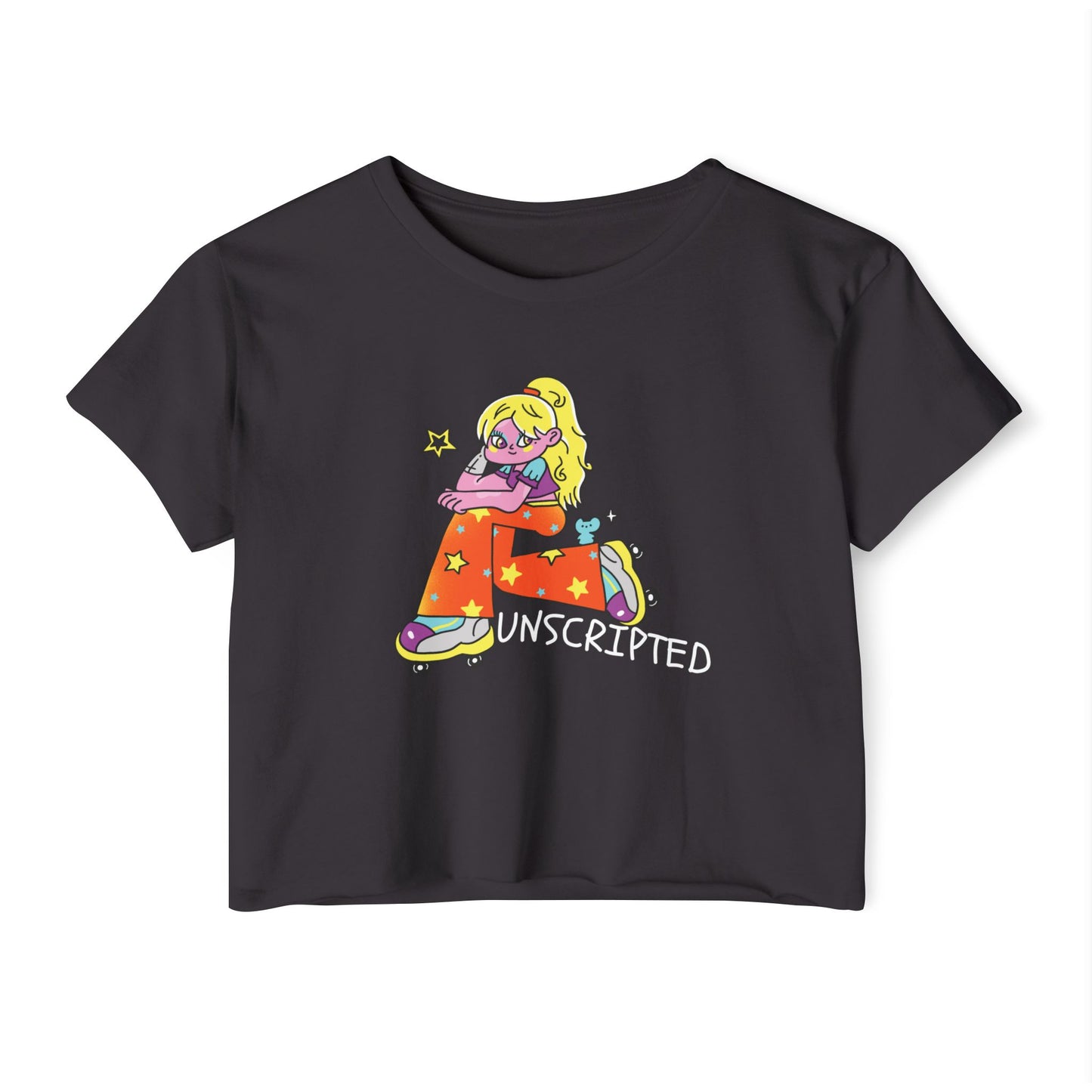 Vibrant Women's Boho Style Crop Top