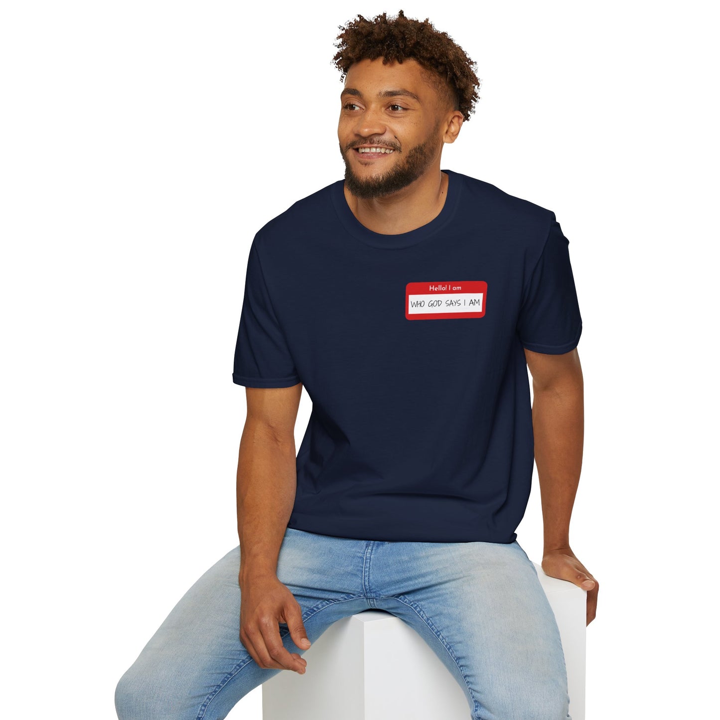 Men's Personalized Icebreaker T-Shirt - Who God Says I Am