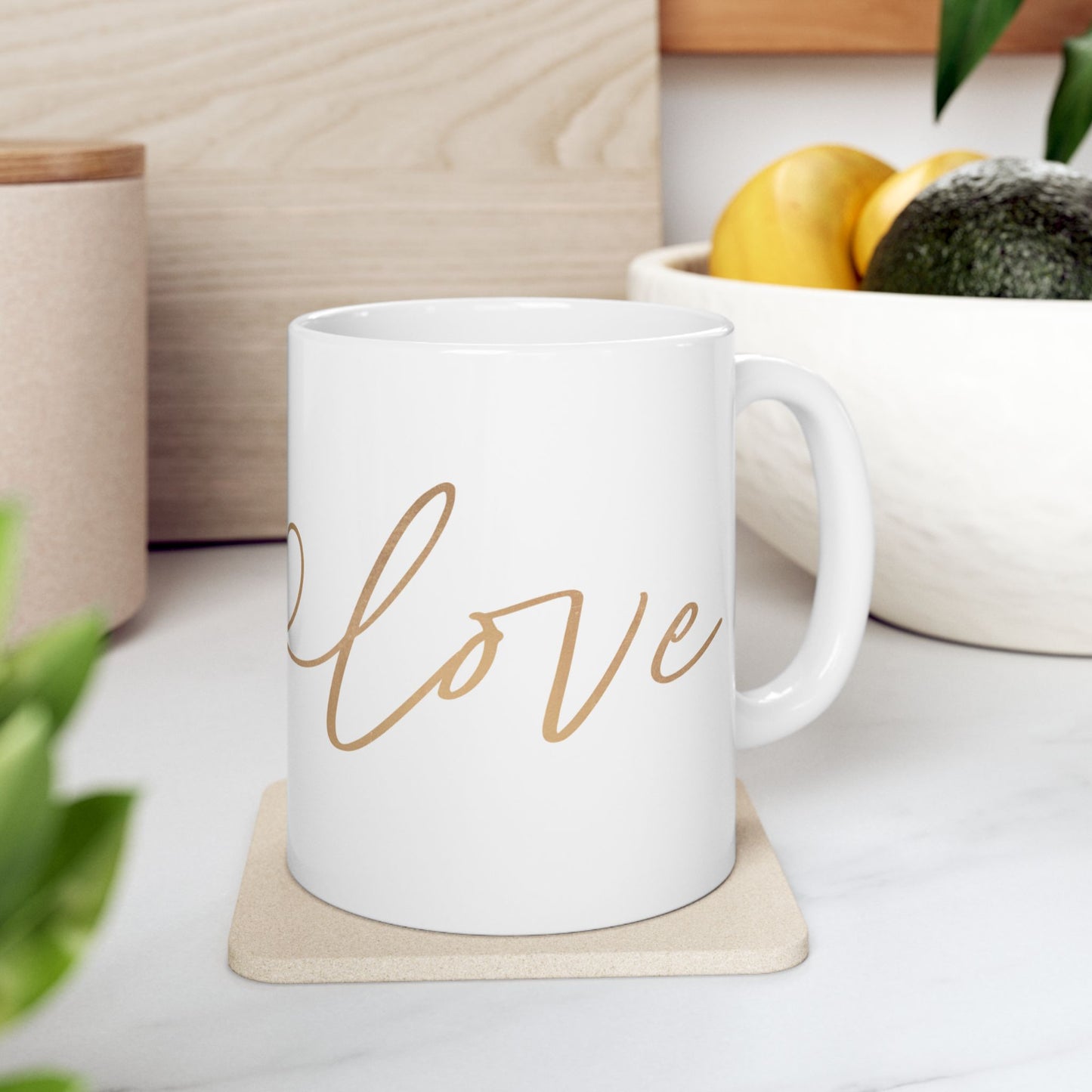 Elegant Love Ceramic Mug - 11oz, 15oz