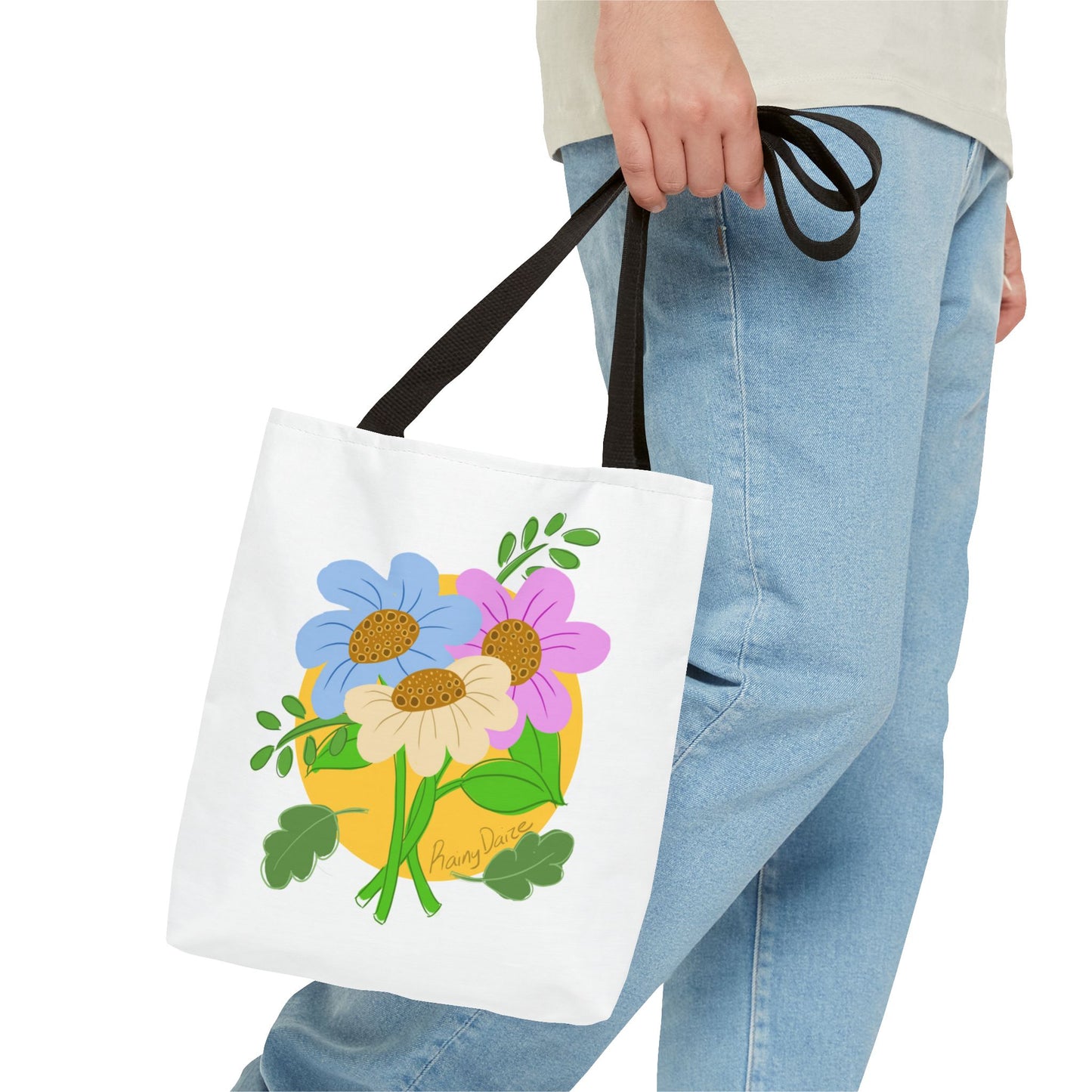 Floral Artwork Tote Bag