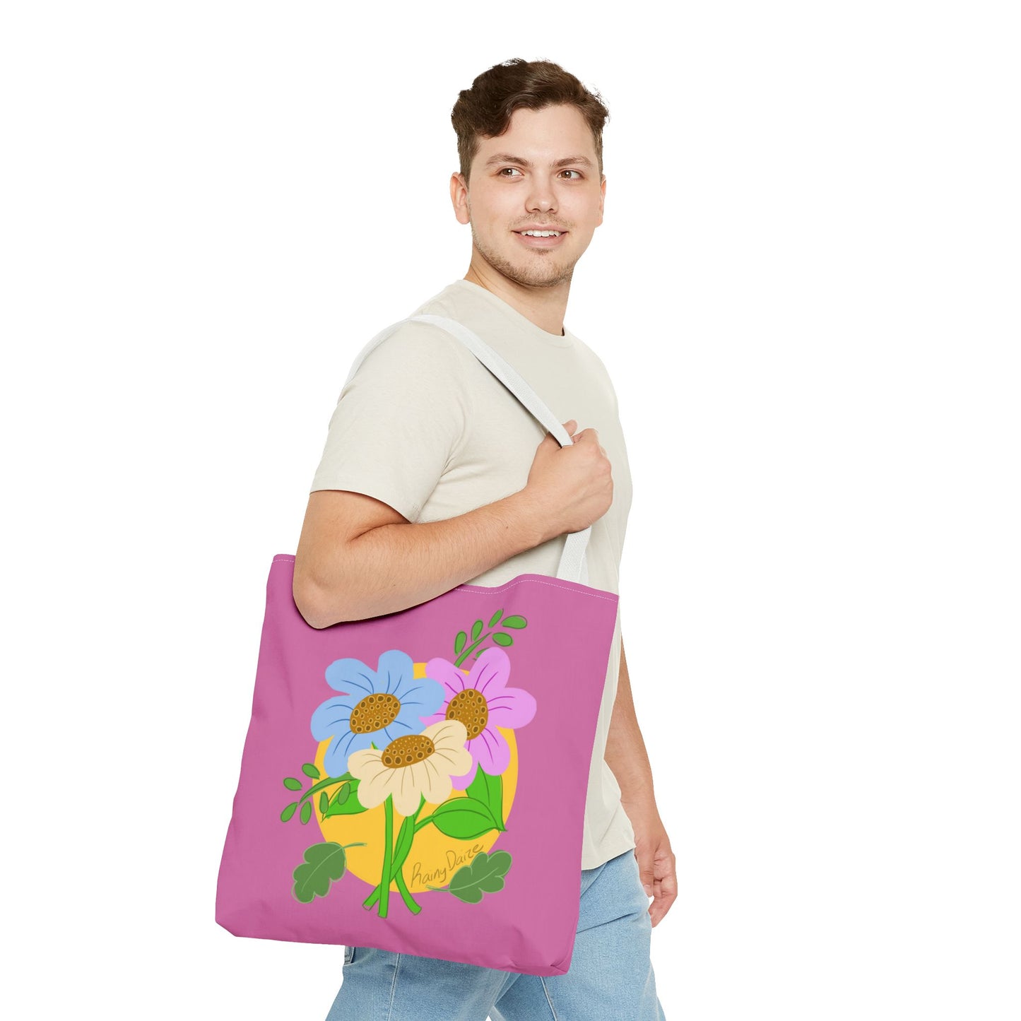 Artsy Floral Tote Bag