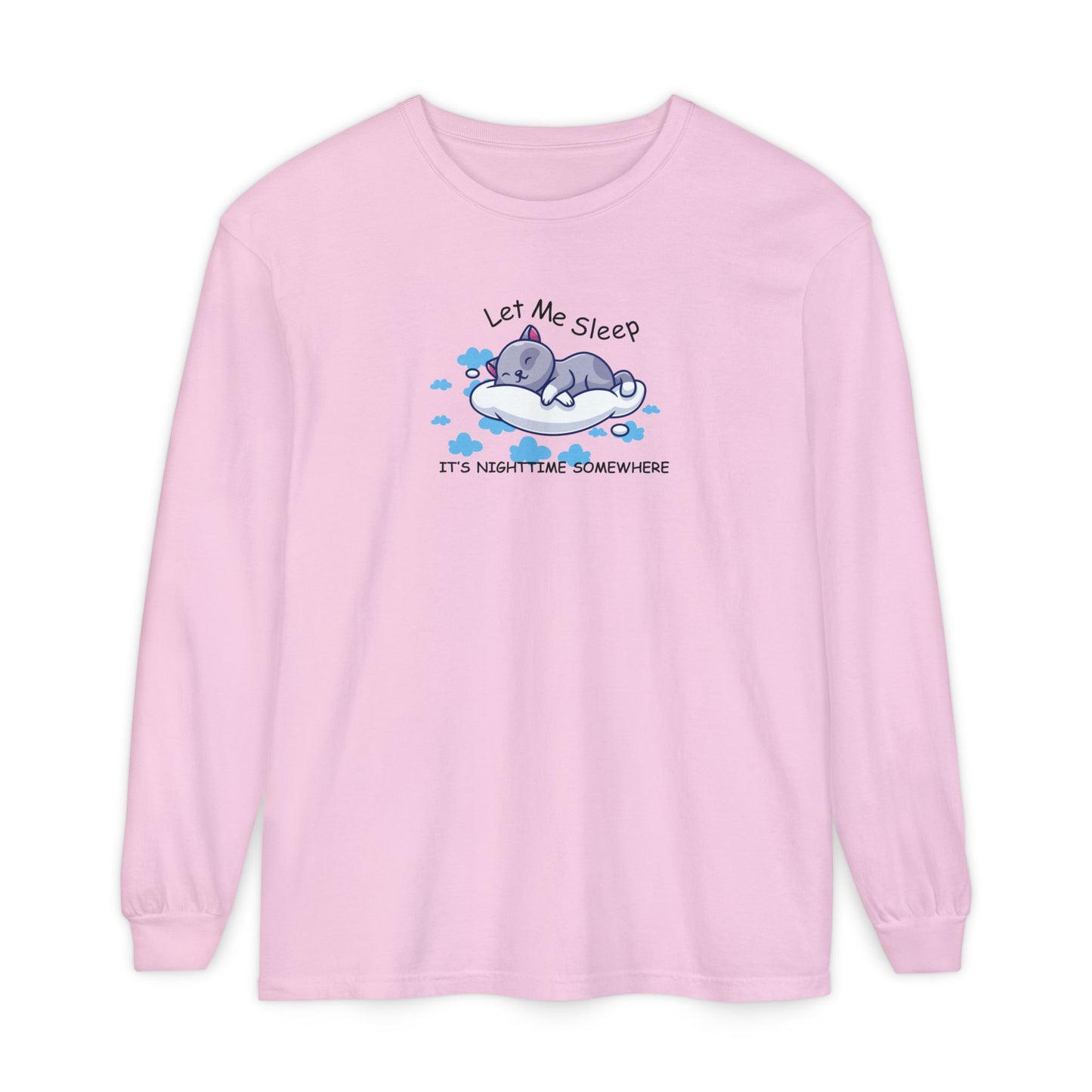 Women's Long Sleeve Pyjama Top "Let Me Sleep"