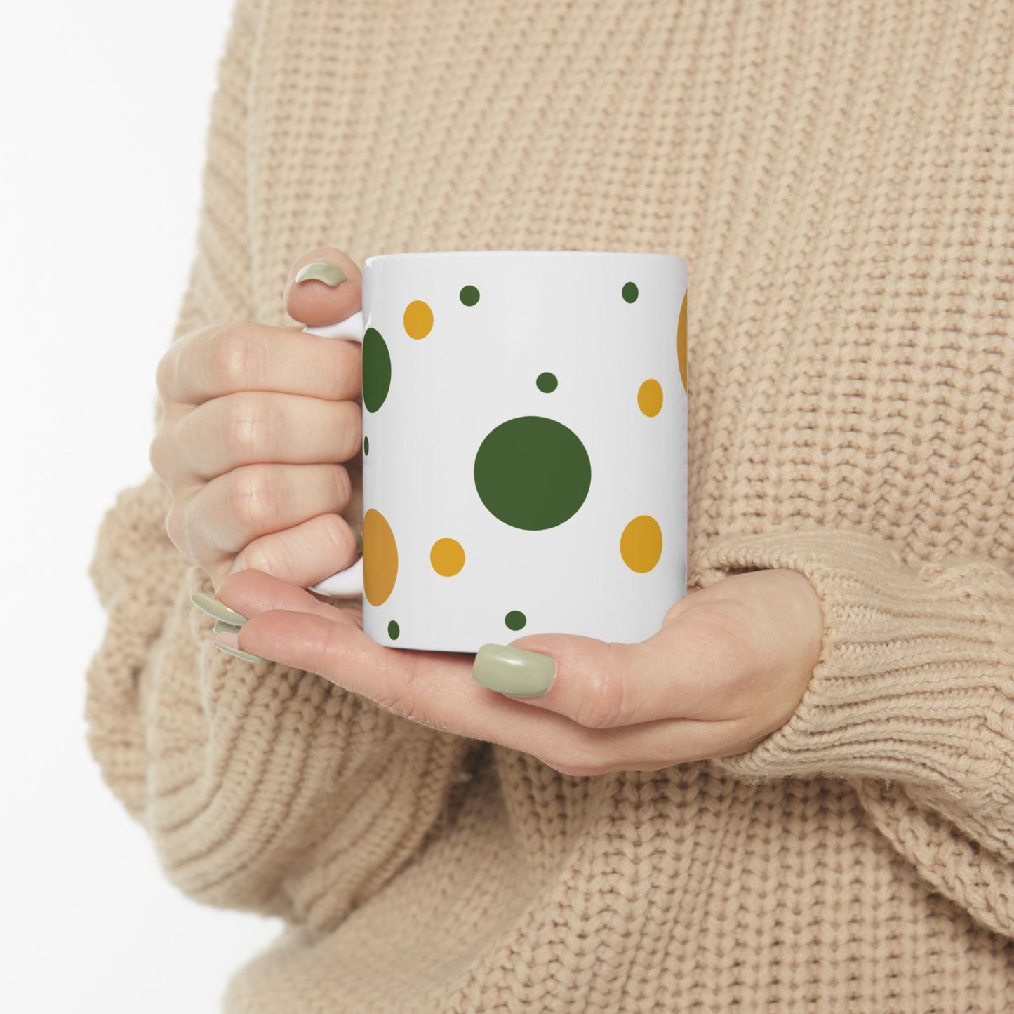 Colorful Dot Design Mug - 11oz, 15oz