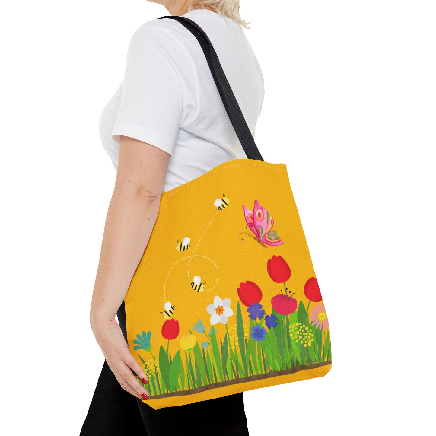 Artsy Floral Tote Bag