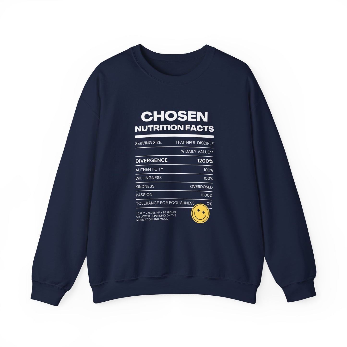 Smiley Face Crewneck Sweatshirt For Him