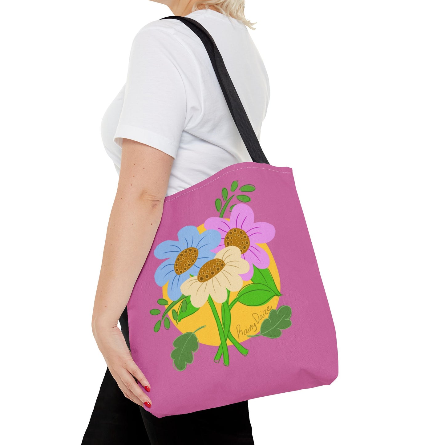 Artsy Floral Tote Bag