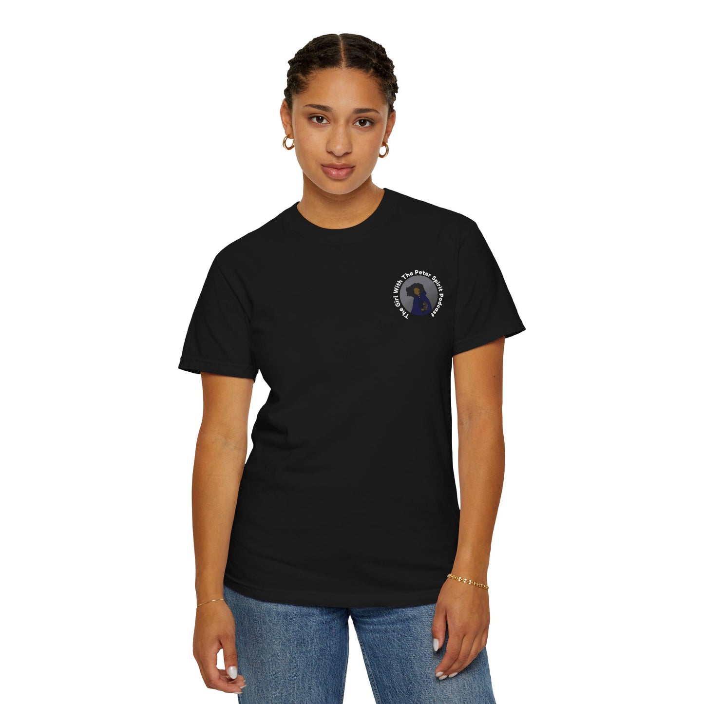 The Girl With The Peter Spirit Podcast T-Shirt