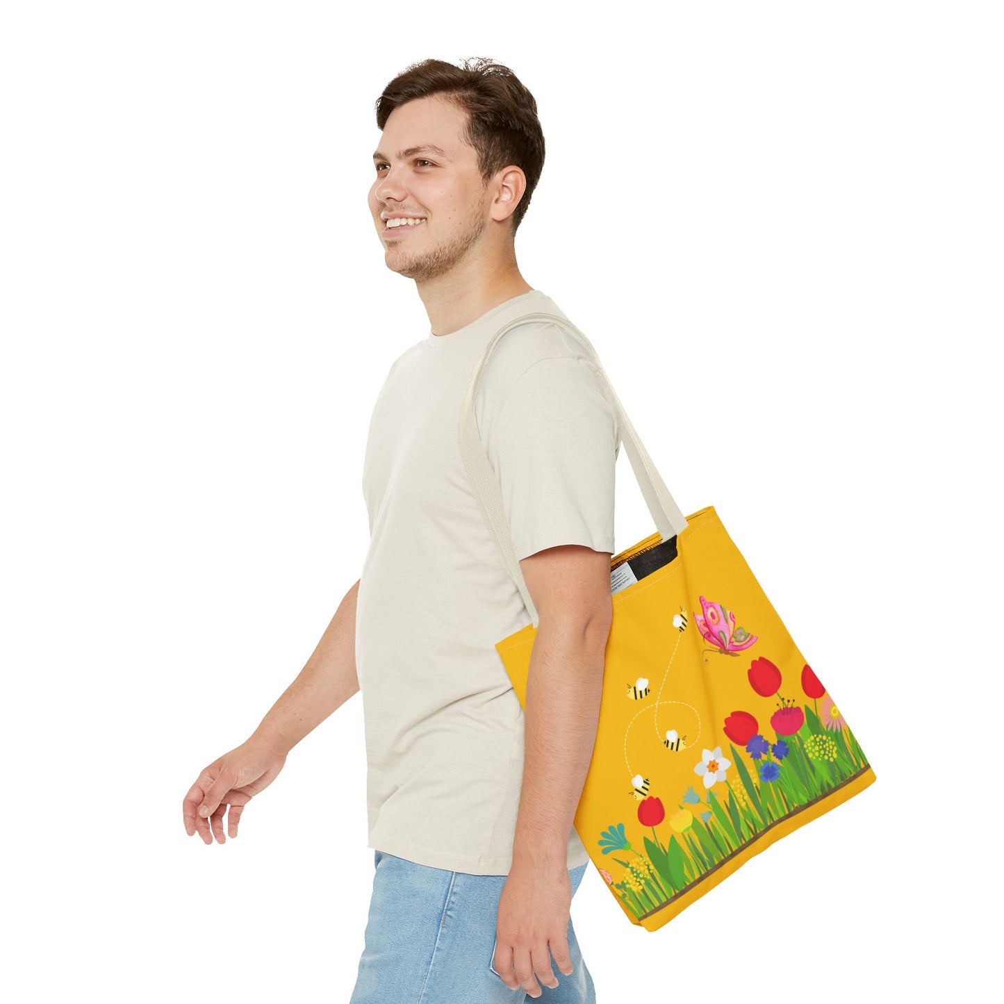 Artsy Floral Tote Bag