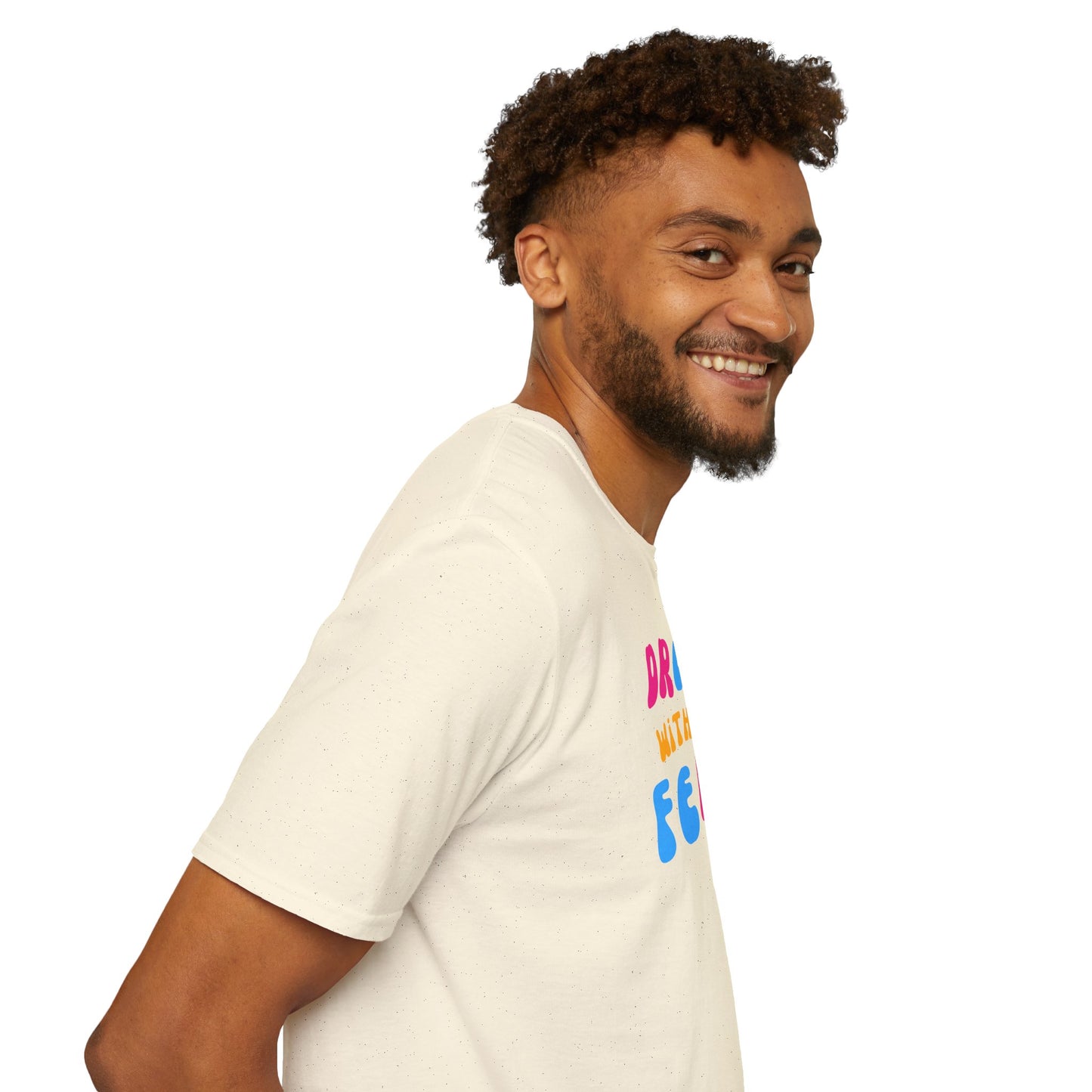 Men's Bold Print Inspirational Comfy T-Shirt