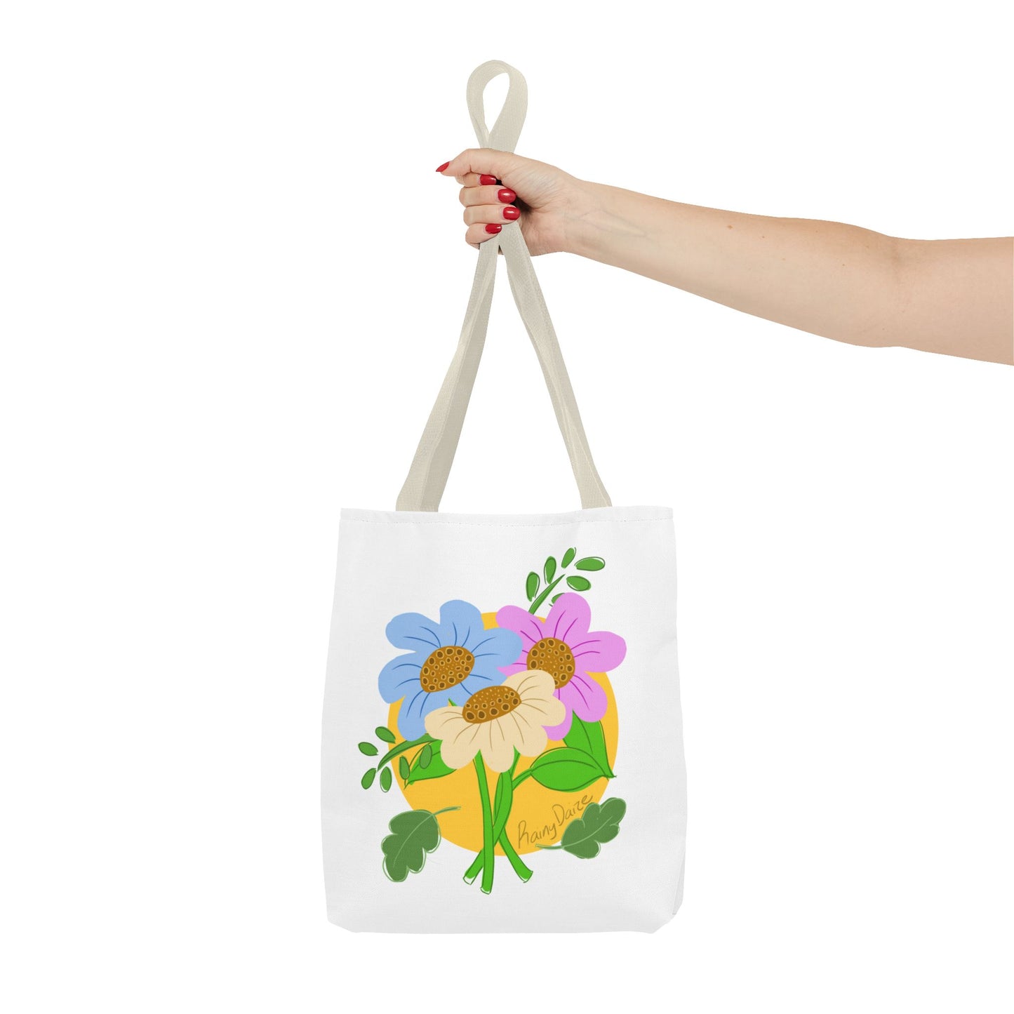 Floral Artwork Tote Bag