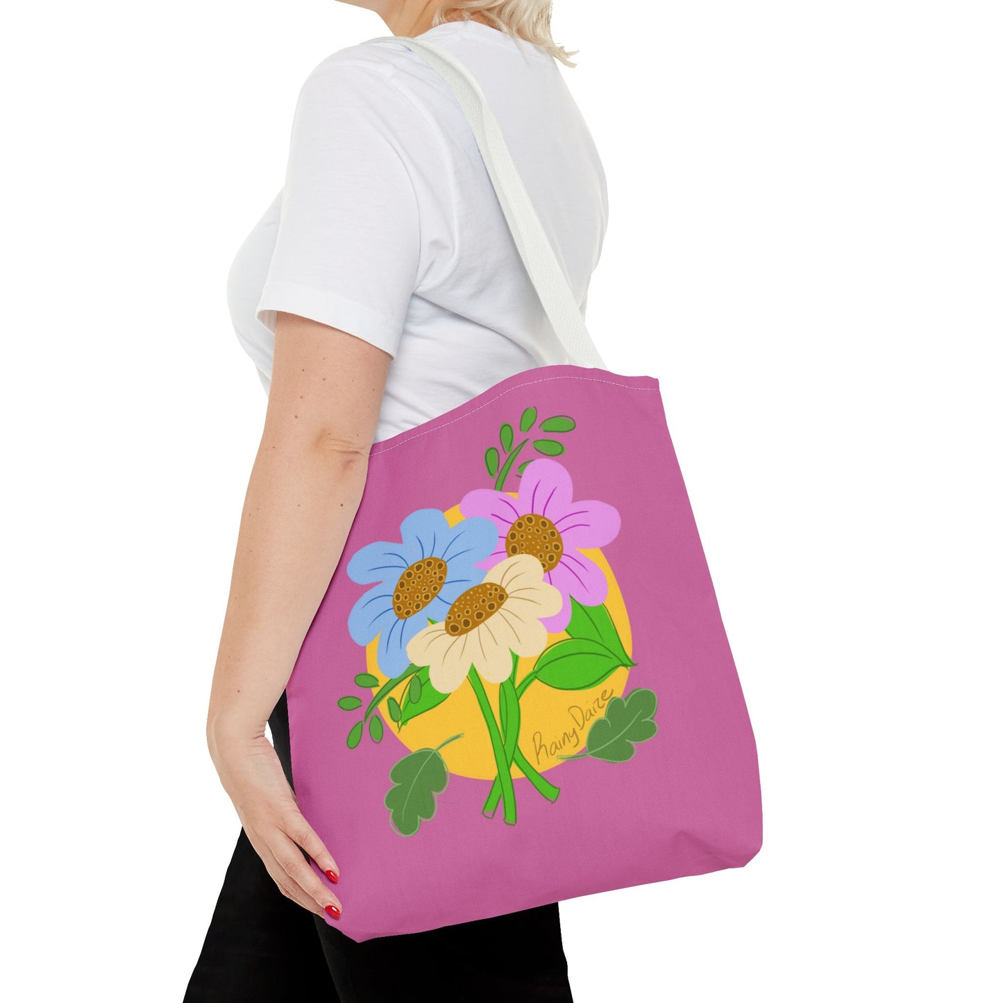 Artsy Floral Tote Bag