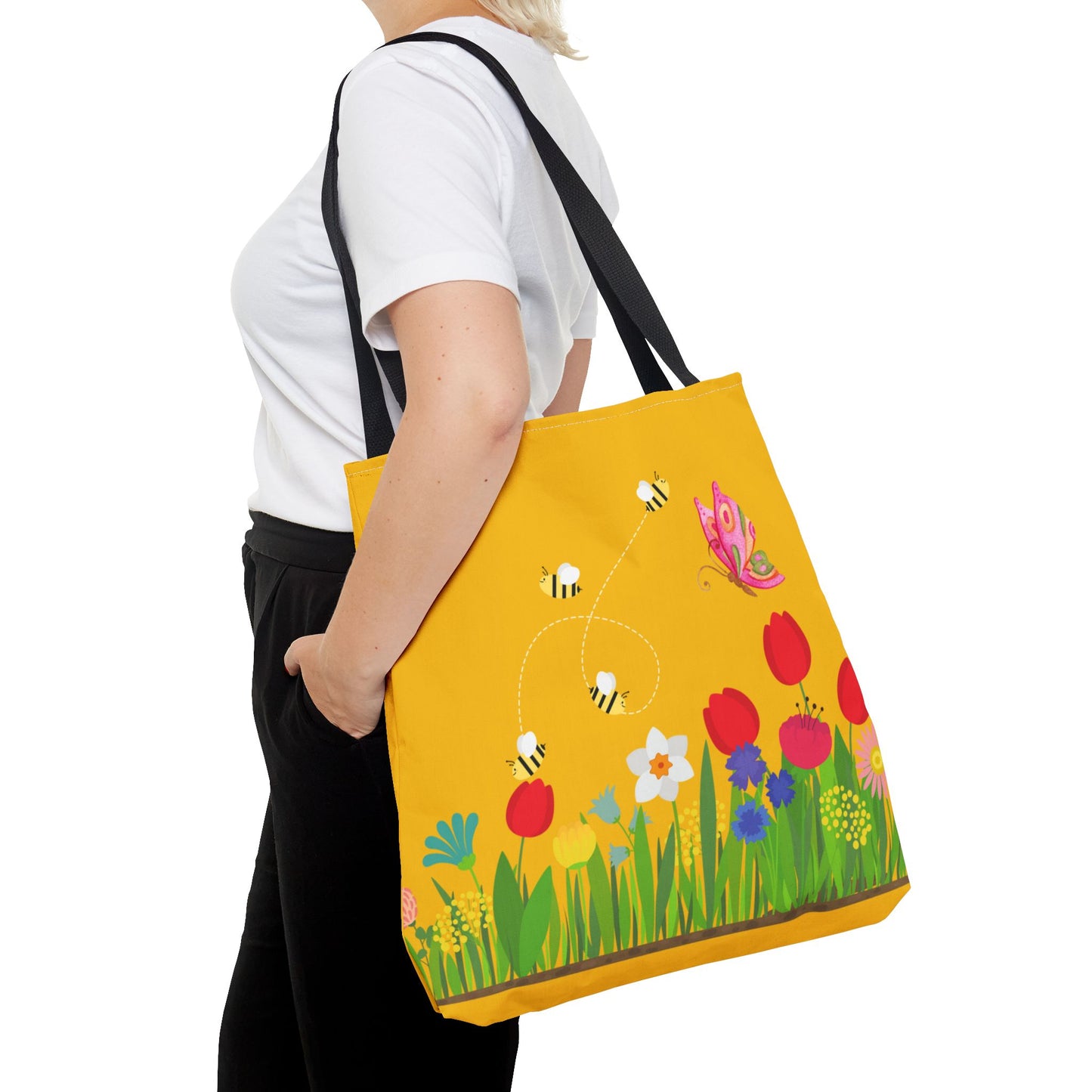 Artsy Floral Tote Bag