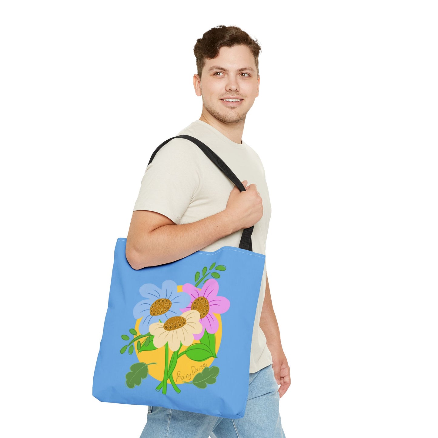Cute Floral Tote Bag