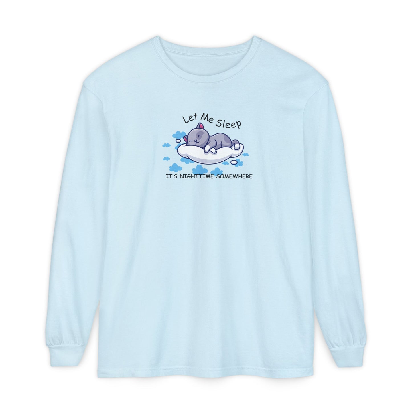 Women's Long Sleeve Pyjama Top "Let Me Sleep"