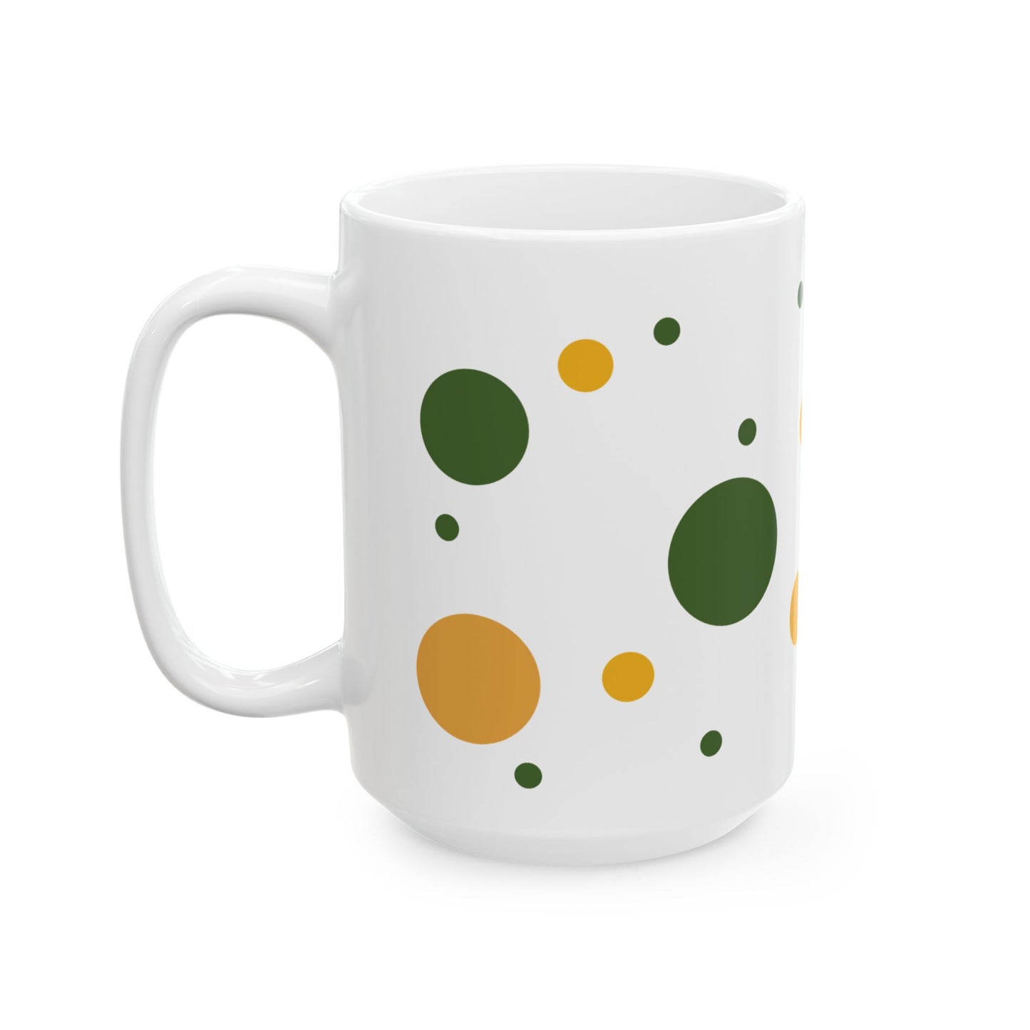 Colorful Dot Design Mug - 11oz, 15oz