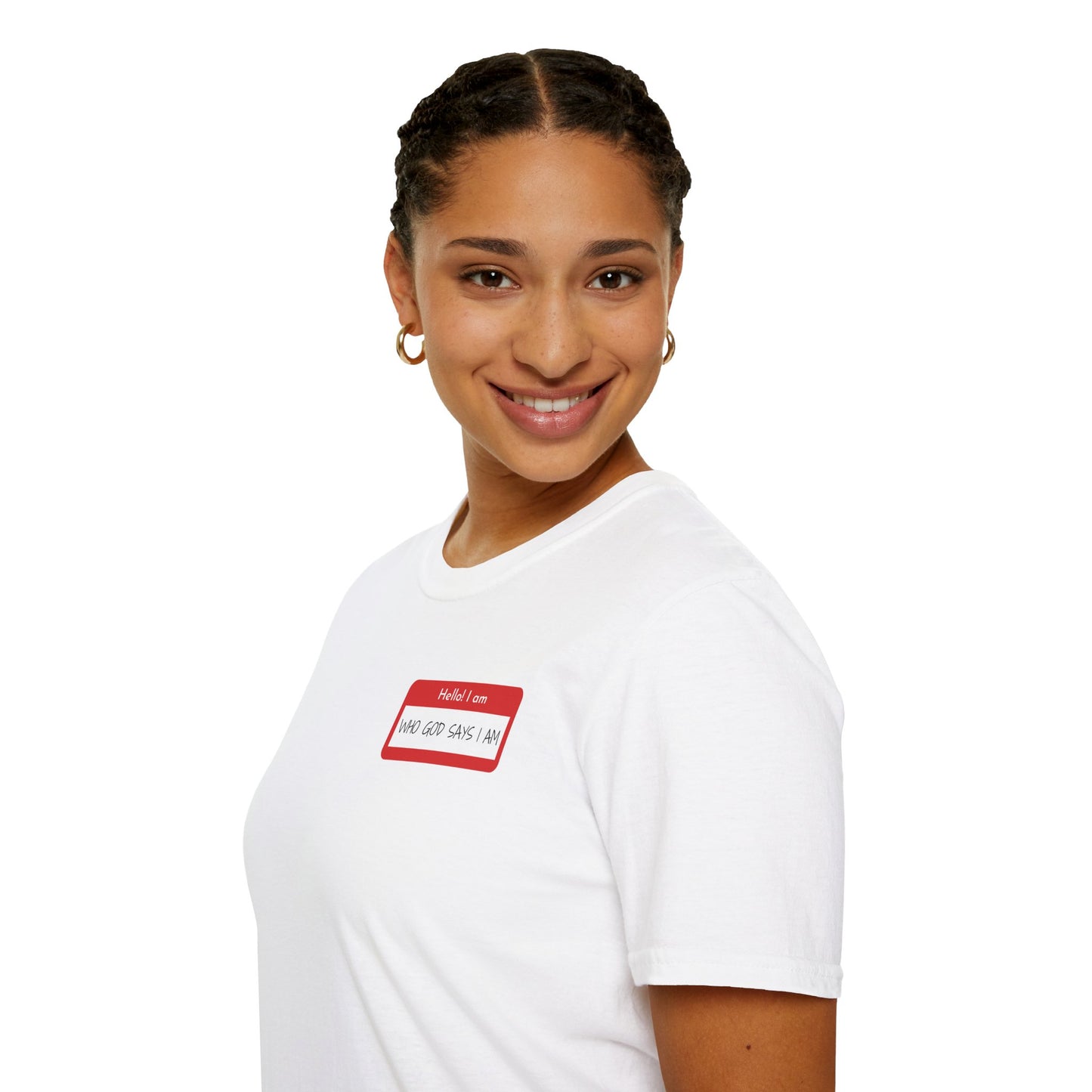 Personalized Statement T-Shirt For Her - Who God Says I Am, Casual Tee