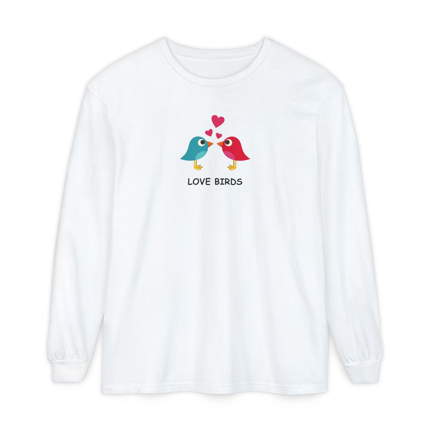 Love Birds Women's Long Sleeve Pajama Top