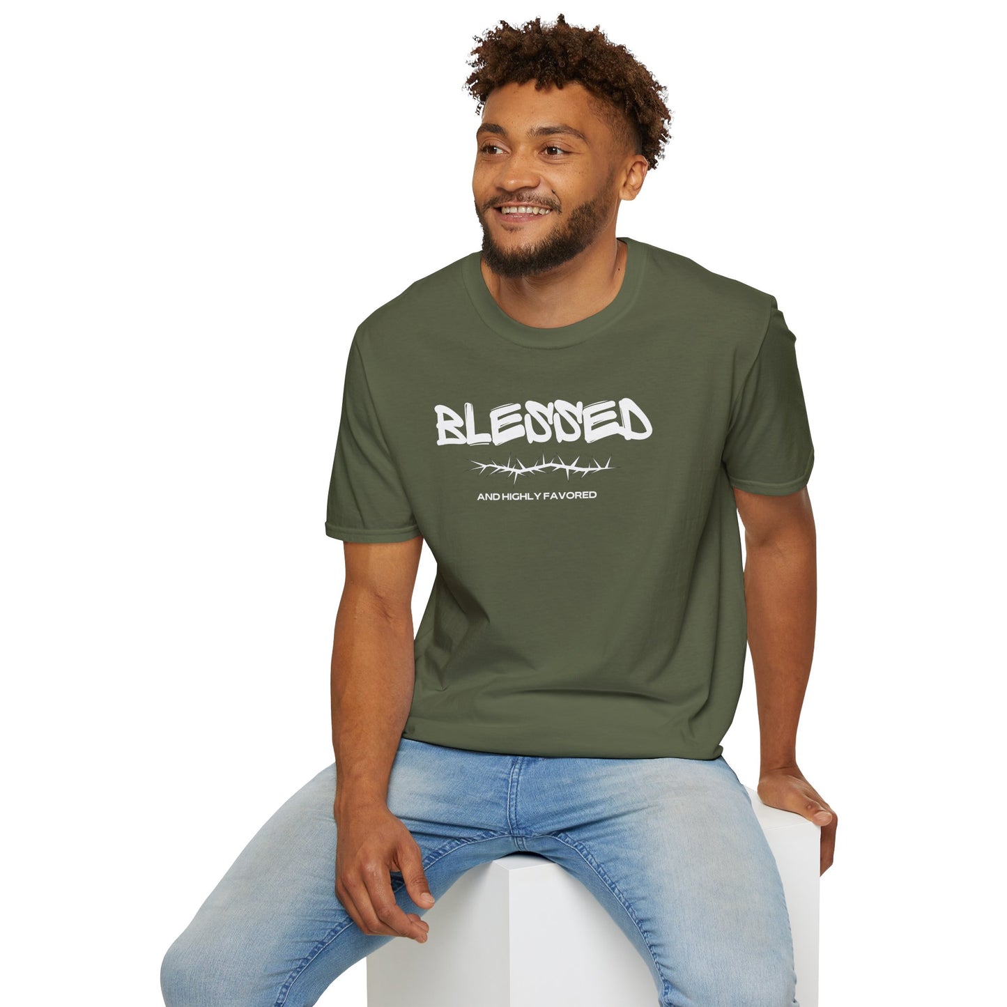 Blessed Men's Softstyle T-Shirt - Inspirational Graphic Tee for Everyday Wear