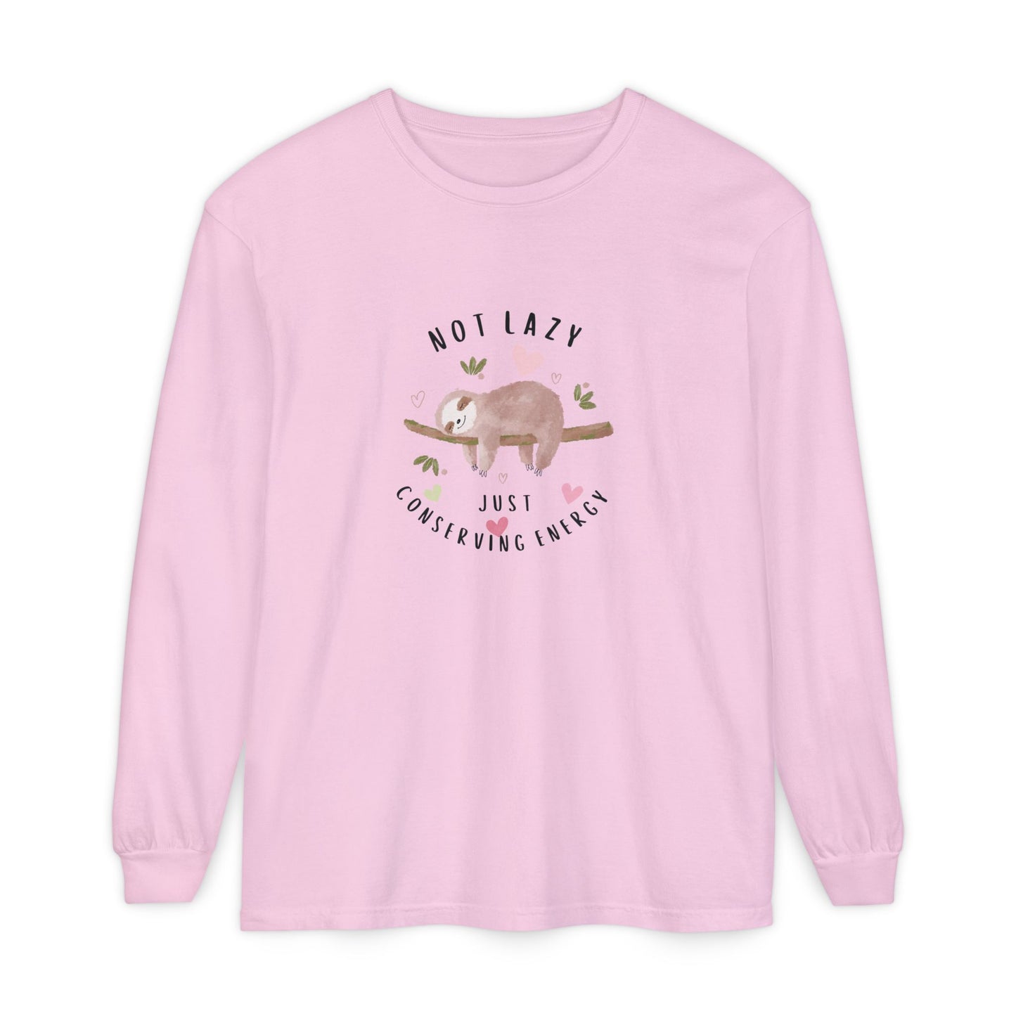 Cute Sloth Women's Long Sleeve Pajama Top