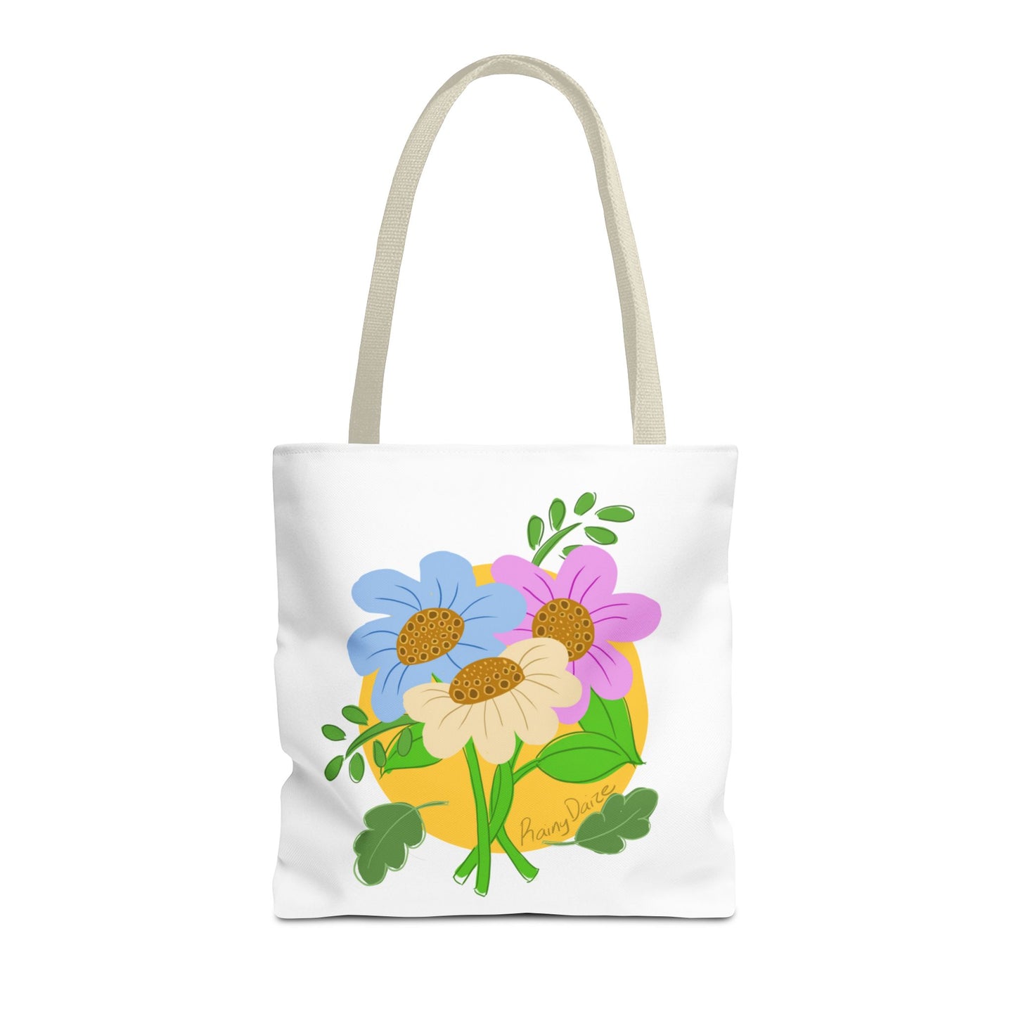 Floral Artwork Tote Bag
